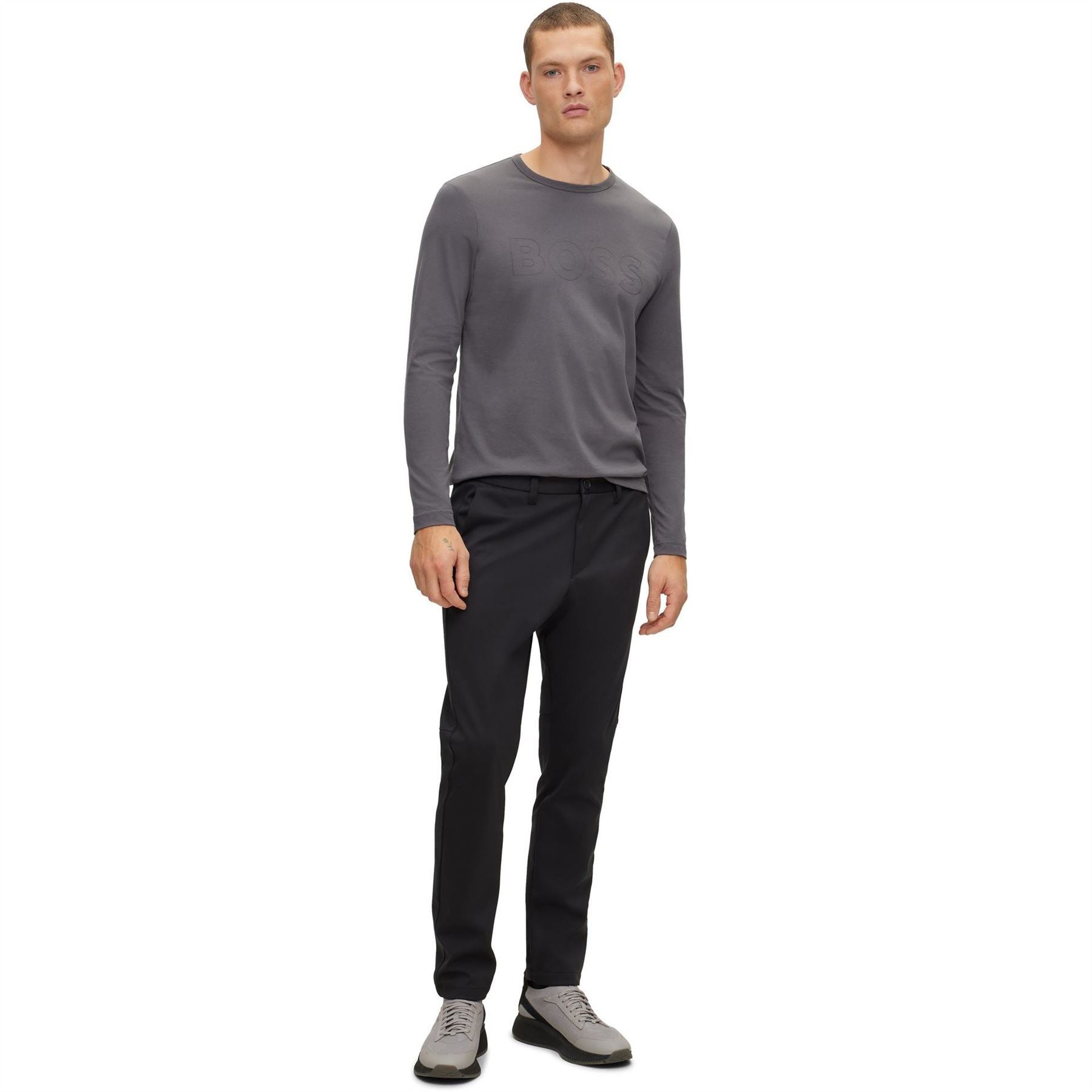 Boss Crew Neck Long Sleeve Regular Fit T-Shirt