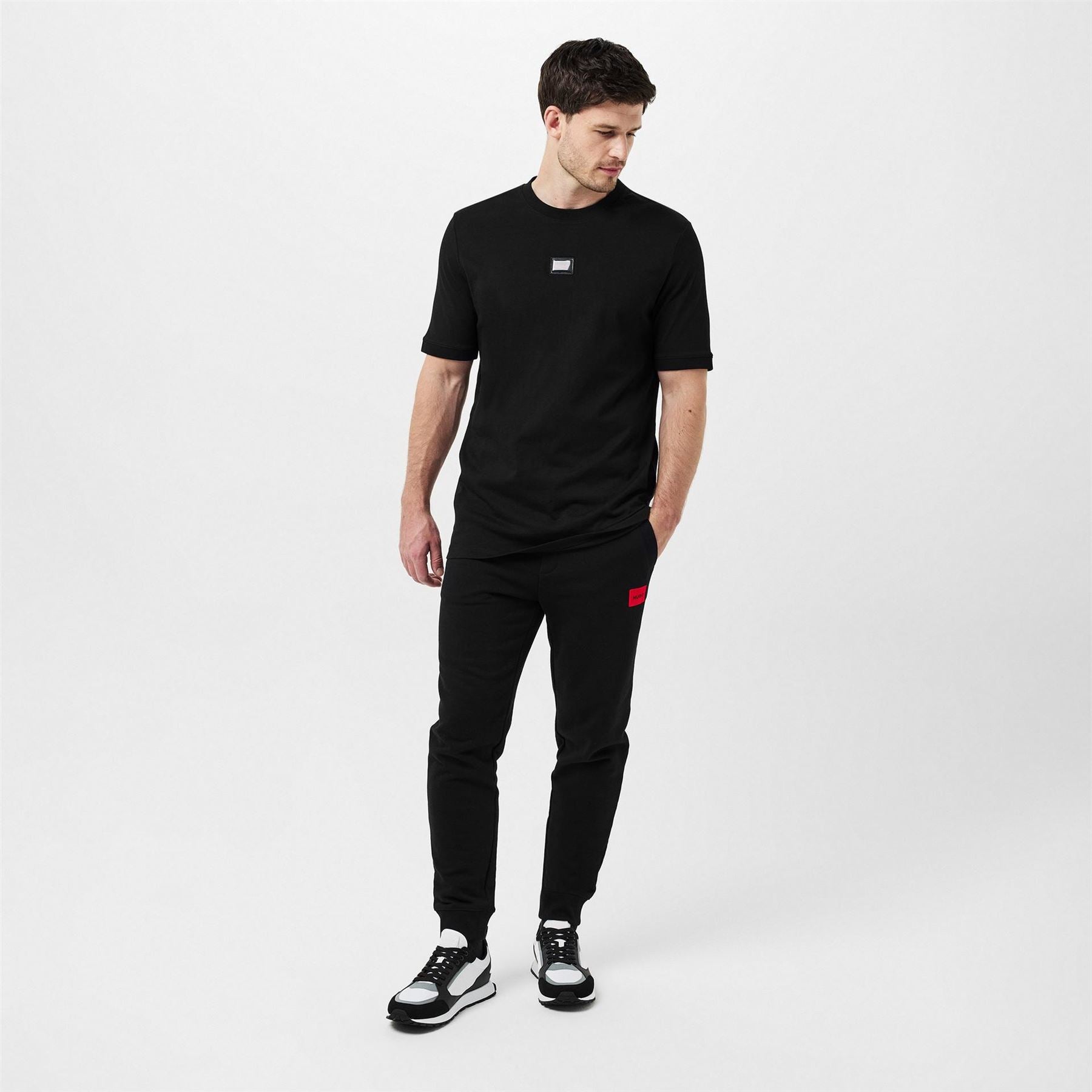 Hugo HUGO Doak Closed Hem Jogging Bottoms with Logo Detail