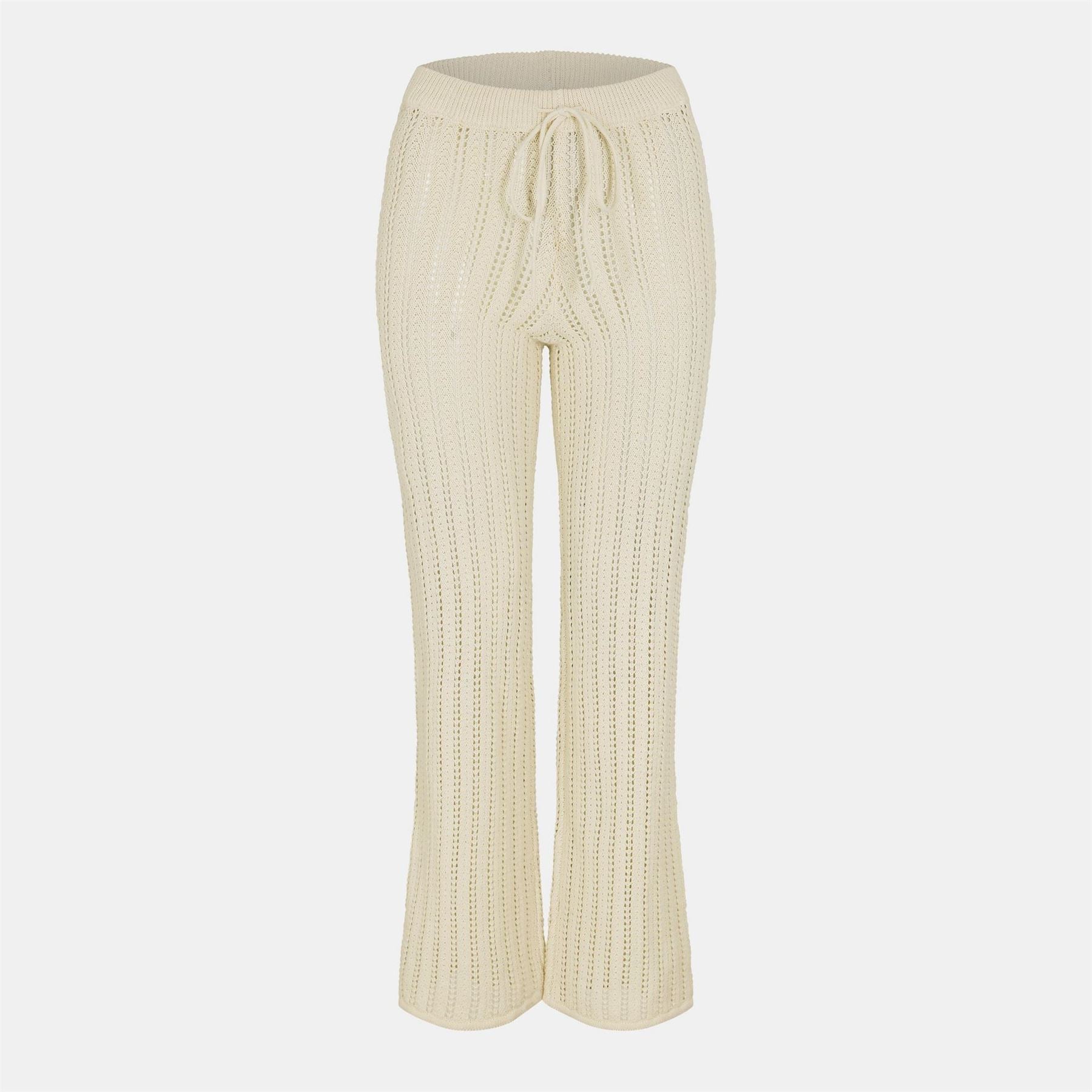 Noisy May Ribbed Flared Pajama Pants