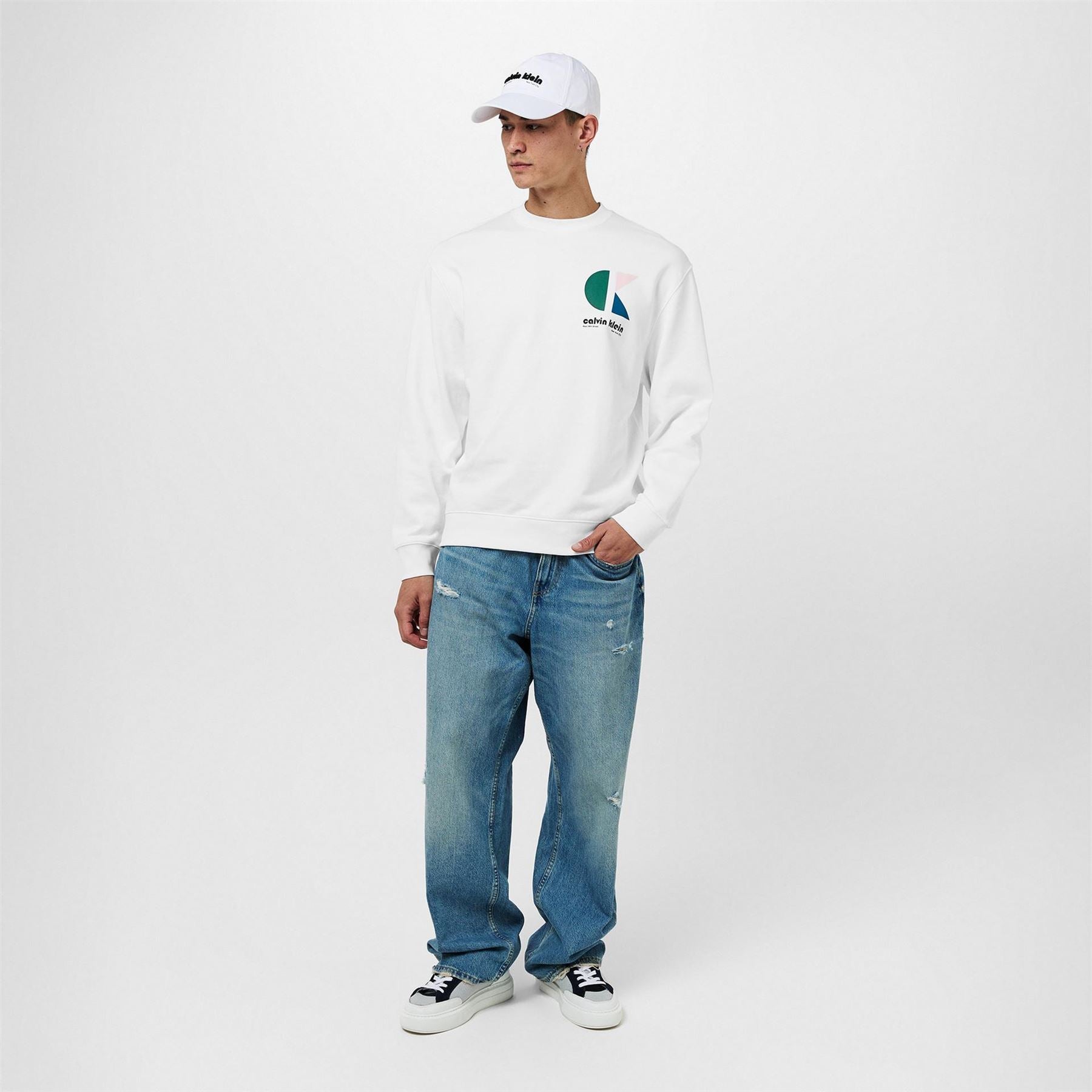 Calvin Klein Jeans Bauhaus Relaxed Fit Crew Sweatshirt
