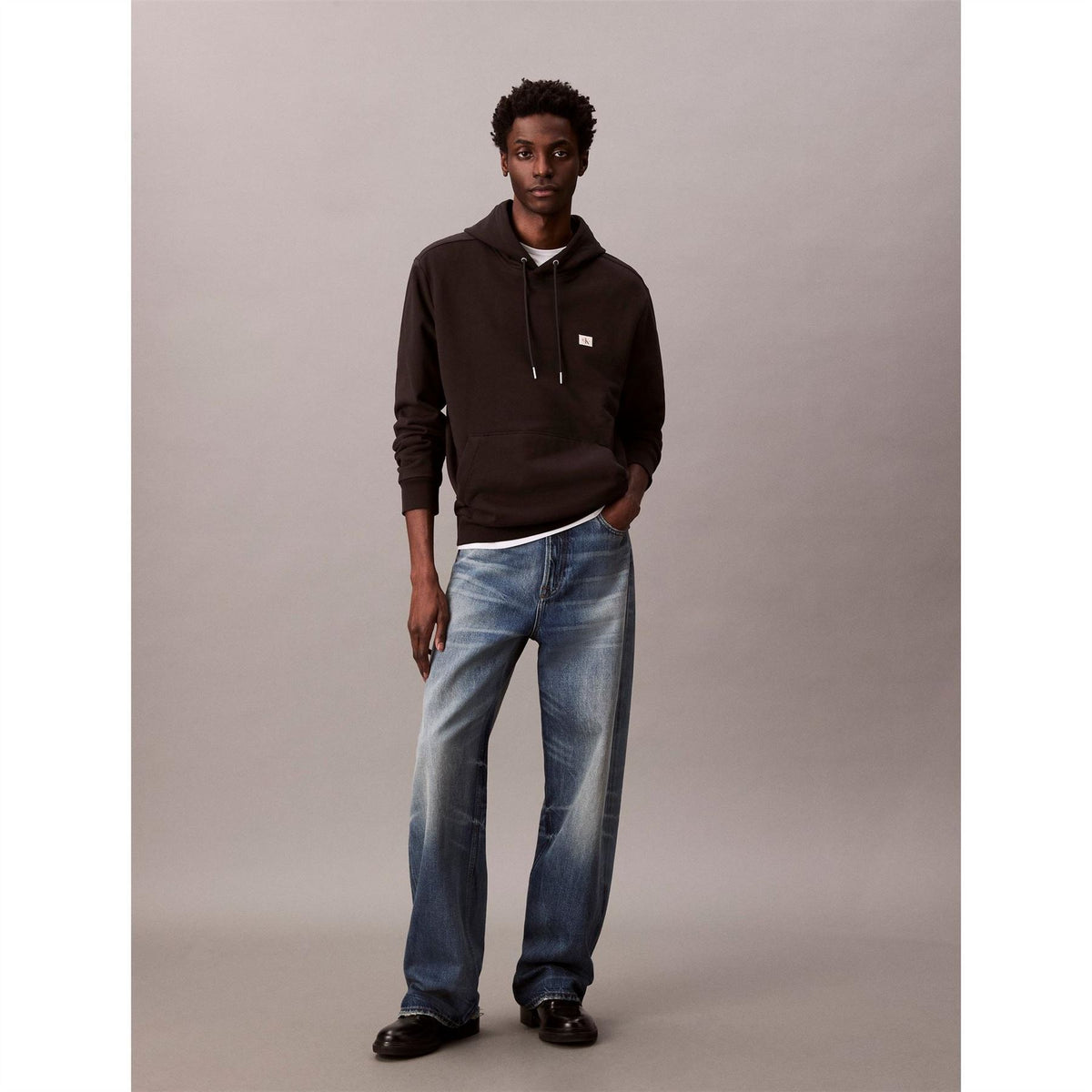 Calvin Klein Jeans Ckj Woven Over The Head Hoodie