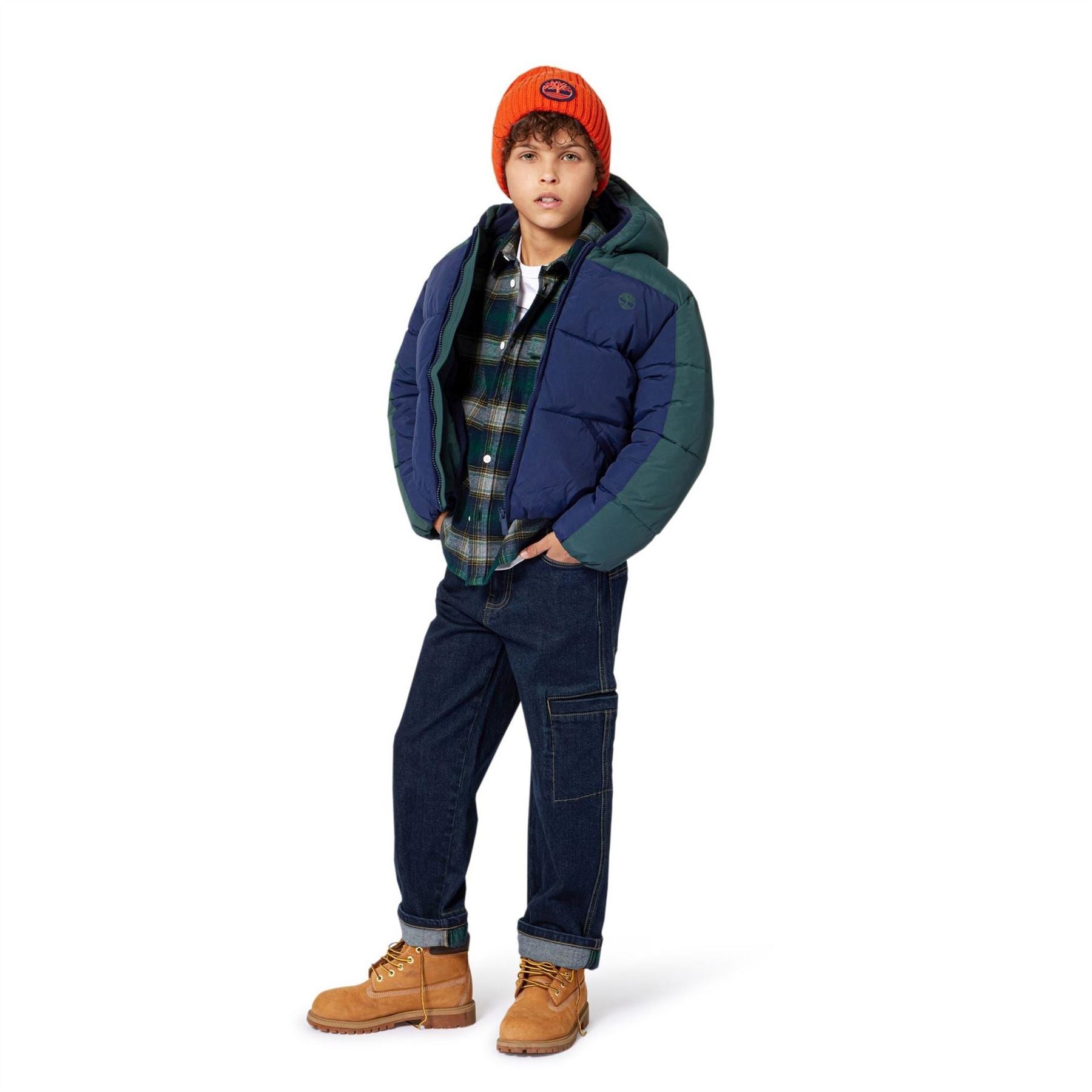 Timberland Timber Colour Block Medium Puffer Jacket