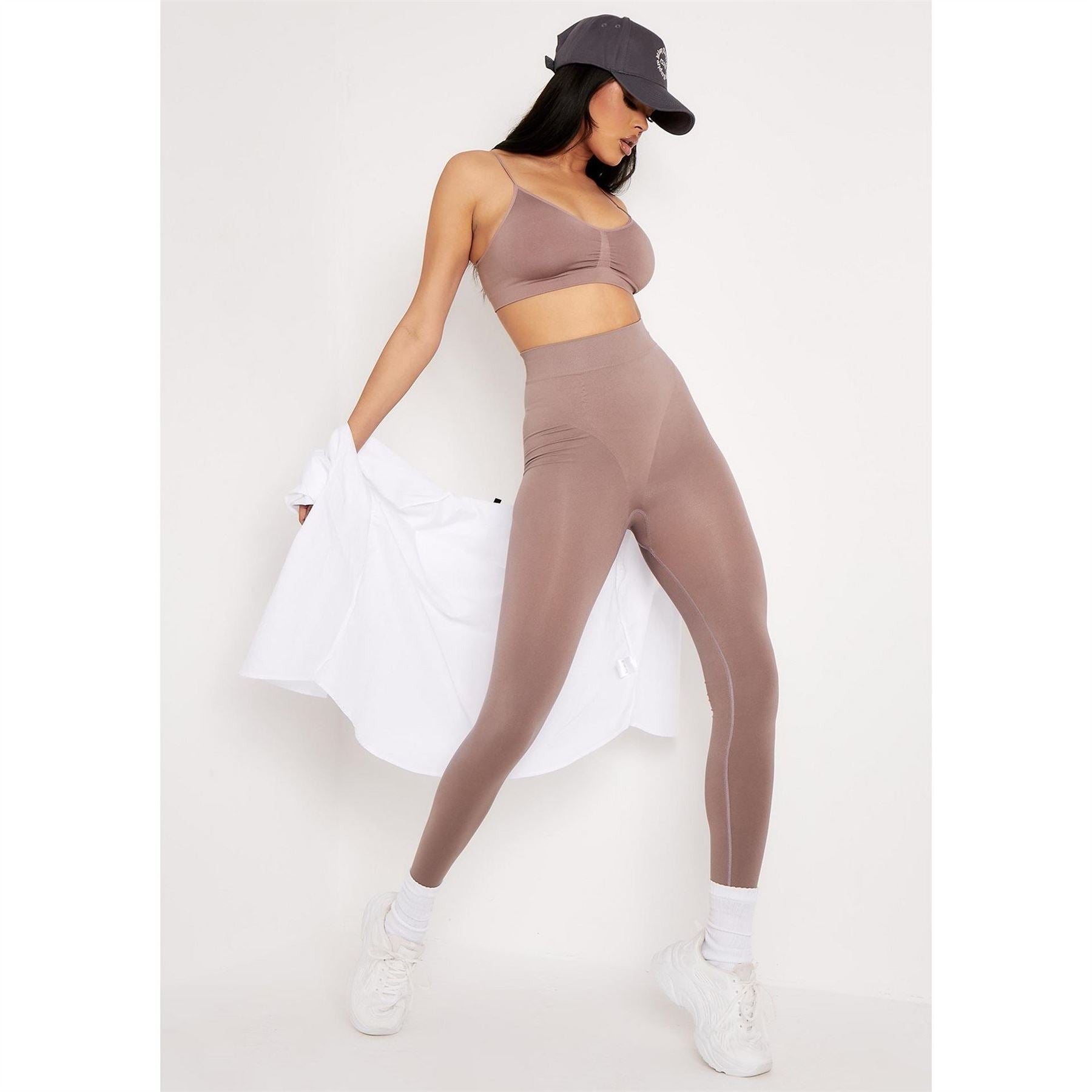 Missy Empire Waisted Body Sculpting Seamless Leggings