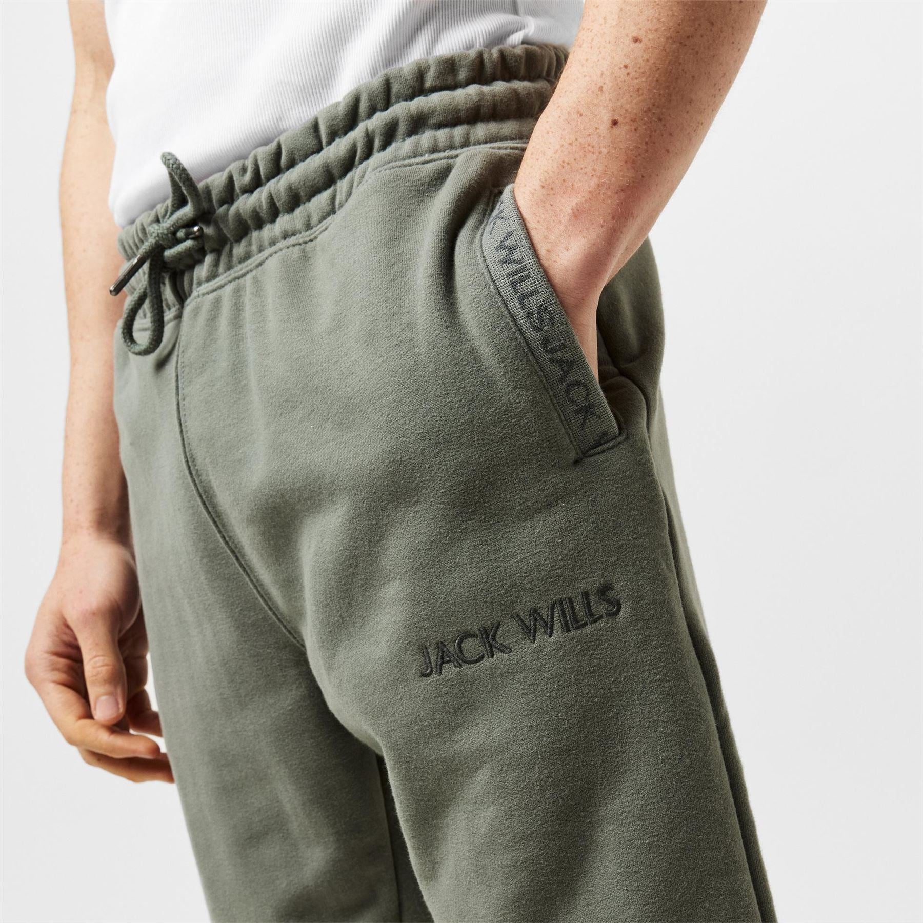 Jack Wills Mens Jacquard Logo Joggers