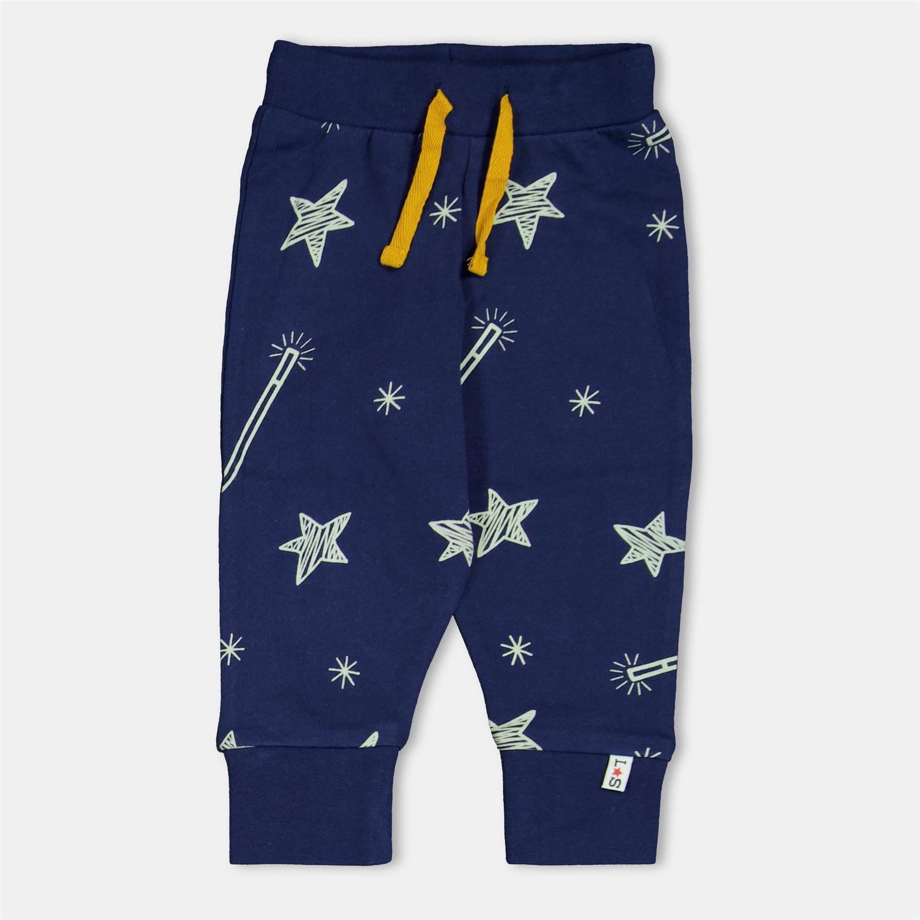 Lilly and Sid Stars Closed Hem Fleece Joggers