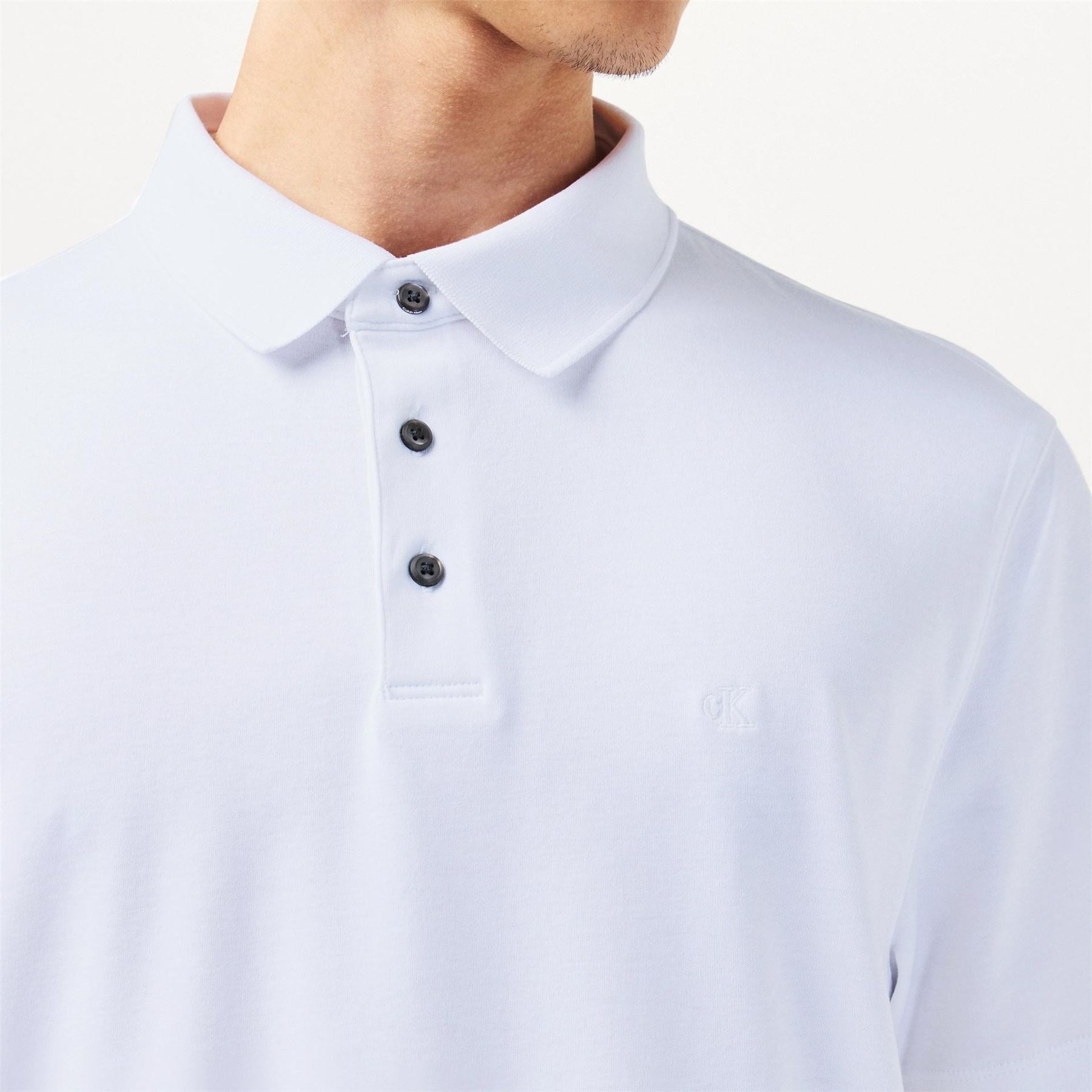 Calvin Klein Jeans Pima Collared Neck Short Sleeve Polo Shirt