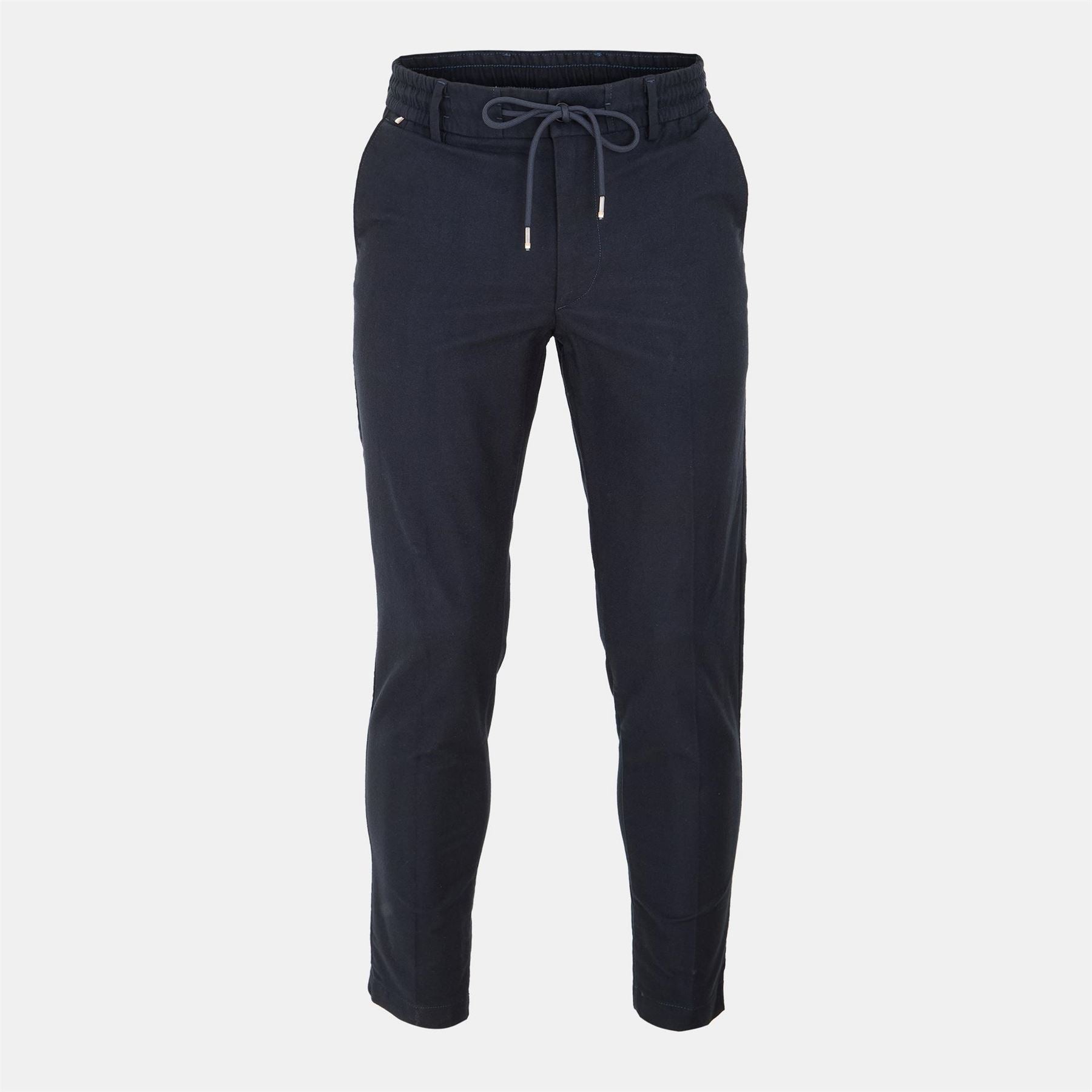 Boss Kane Solid Patterned Straight Trousers