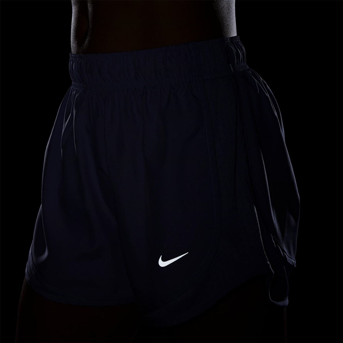 Nike Womens Tempo Dri Fit Mid Rise Brief Lined Running Shorts