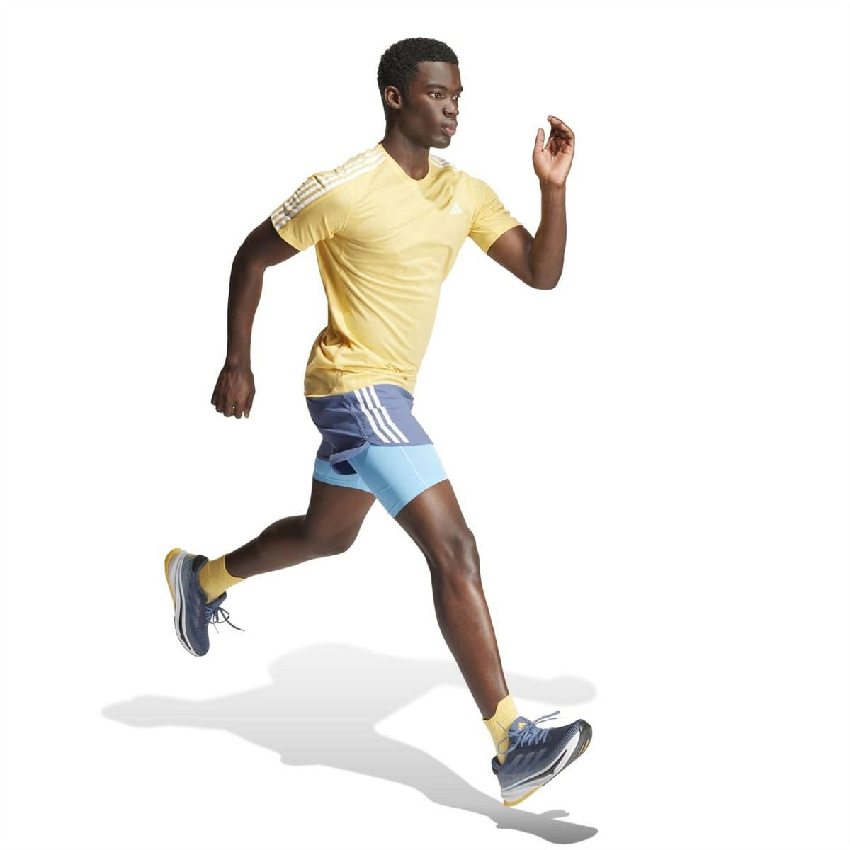 adidas The Run 3 Stripes T-Shirt