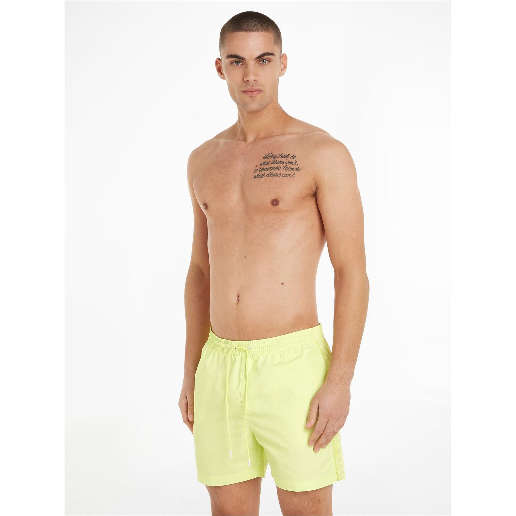 Calvin Klein Mens Tape Swim Shorts