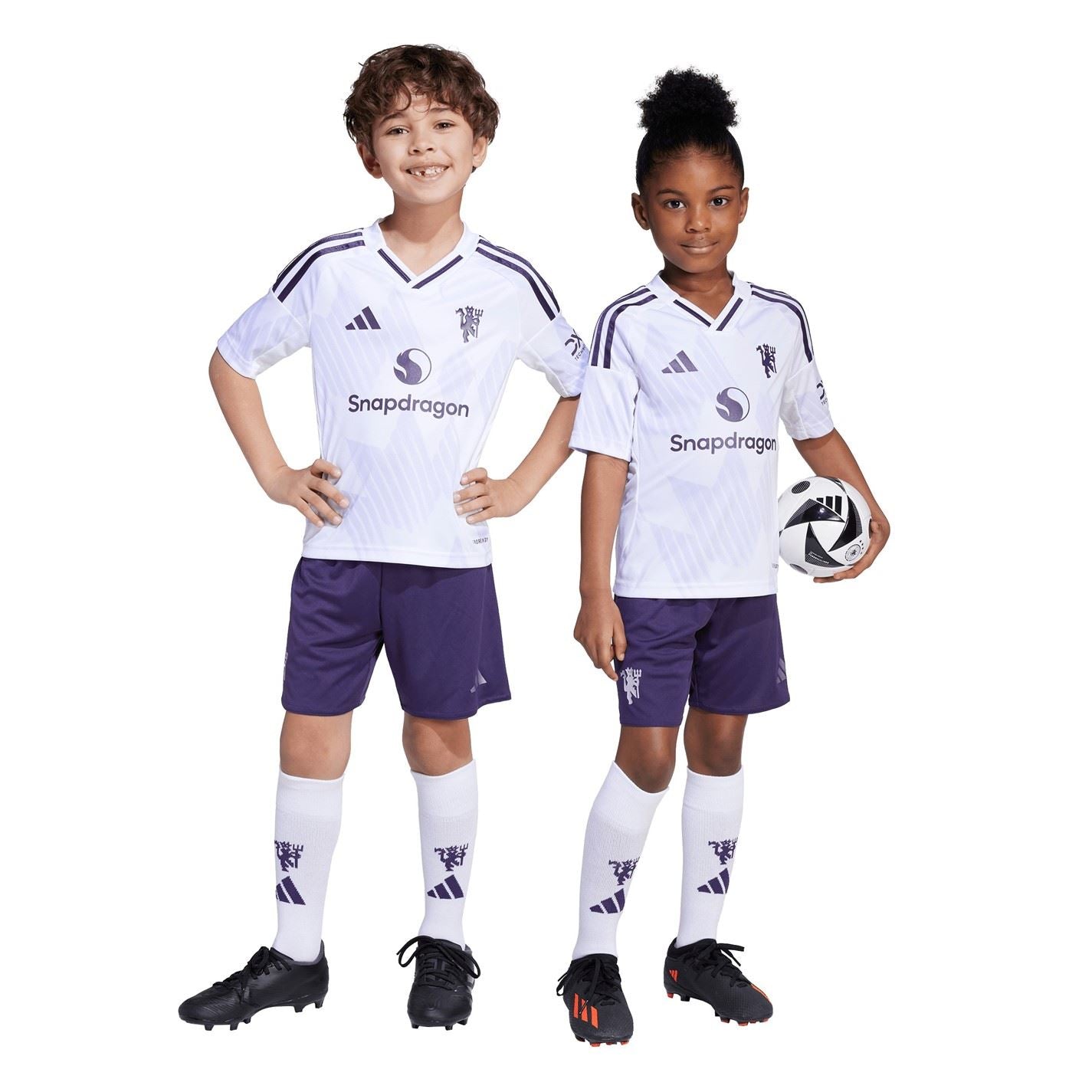 adidas Manchester United Away Minikit 2025 2026 Infants