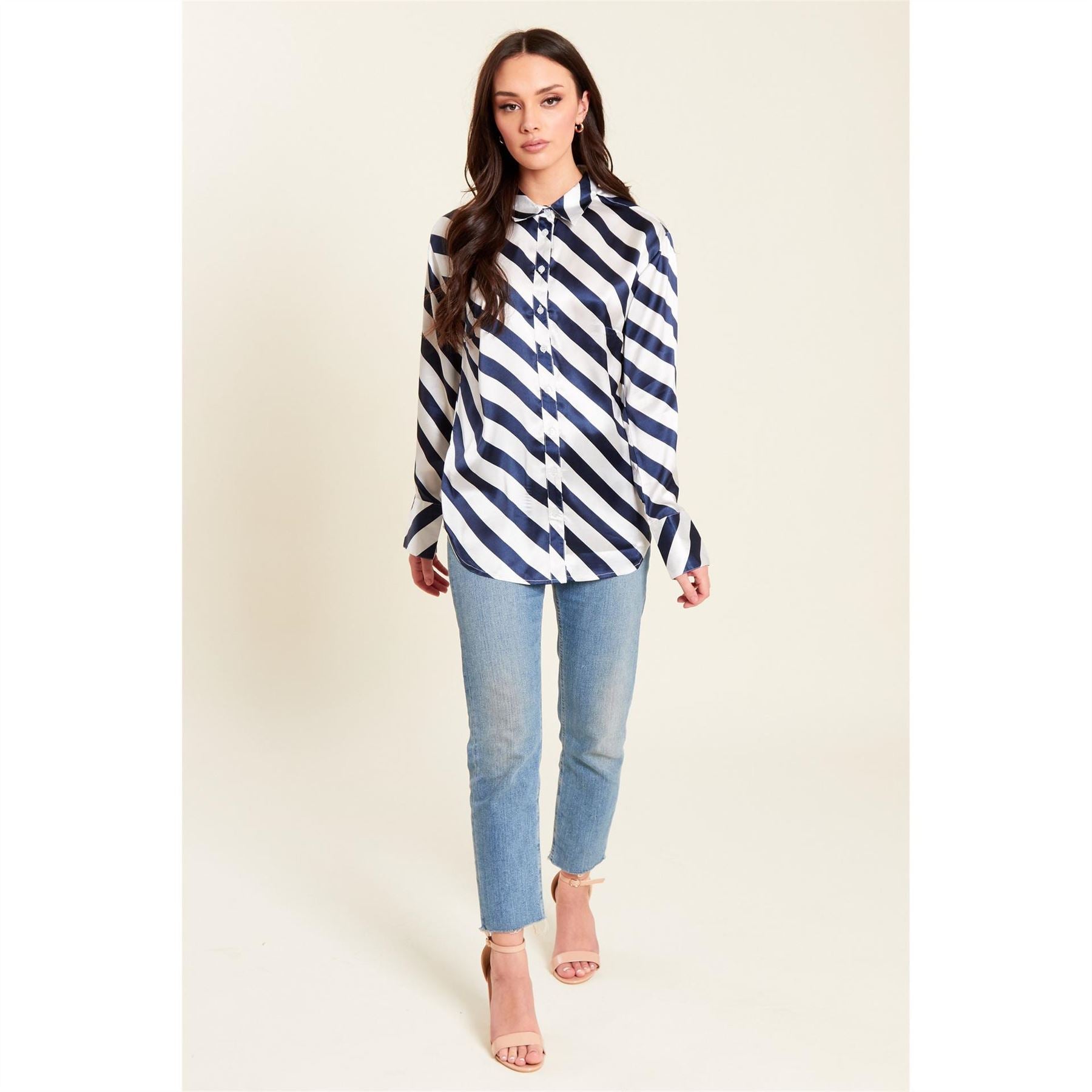 Be You Satin Long Sleeve Regular Fit Shirt