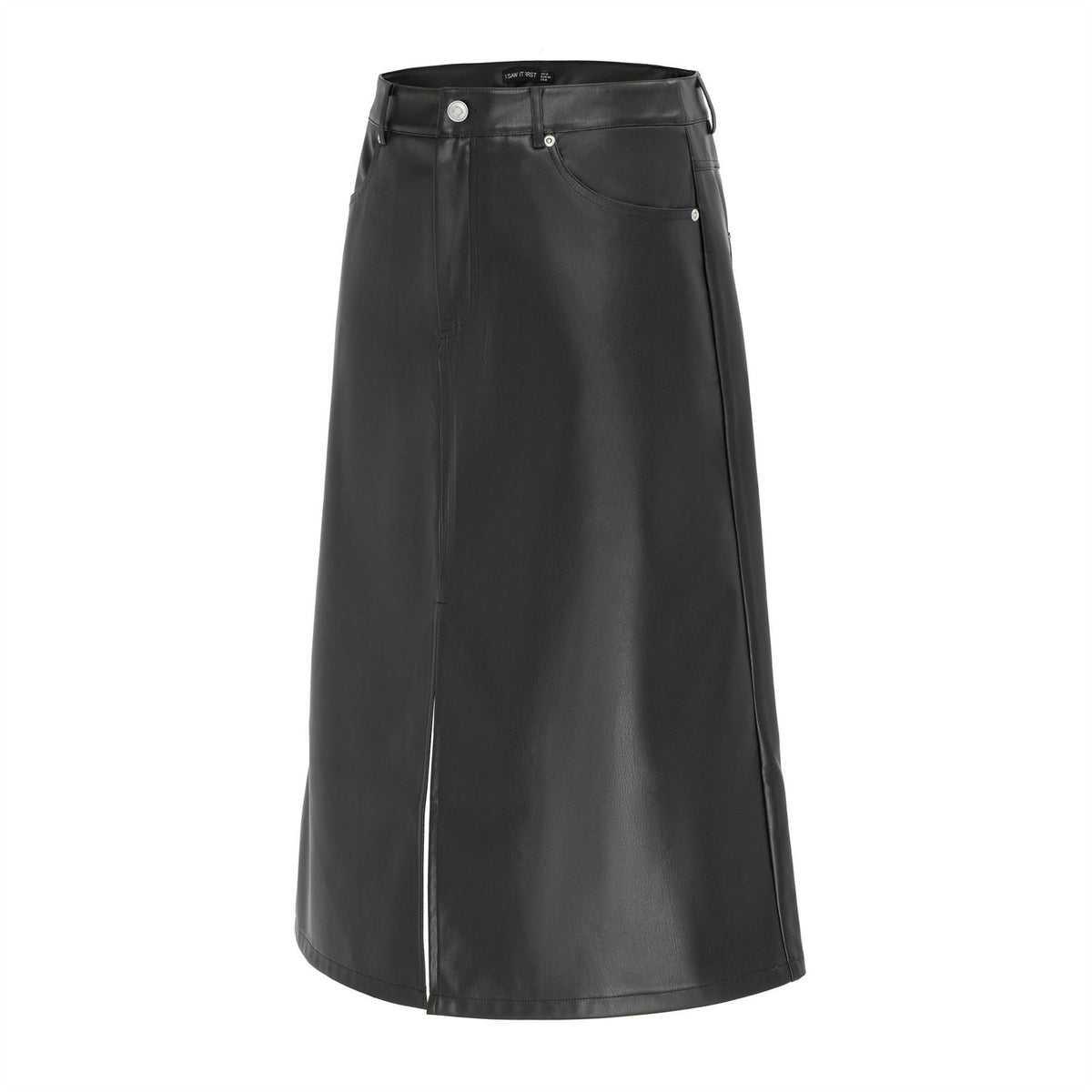I Saw It First Pu Max Midi Pencil Skirt