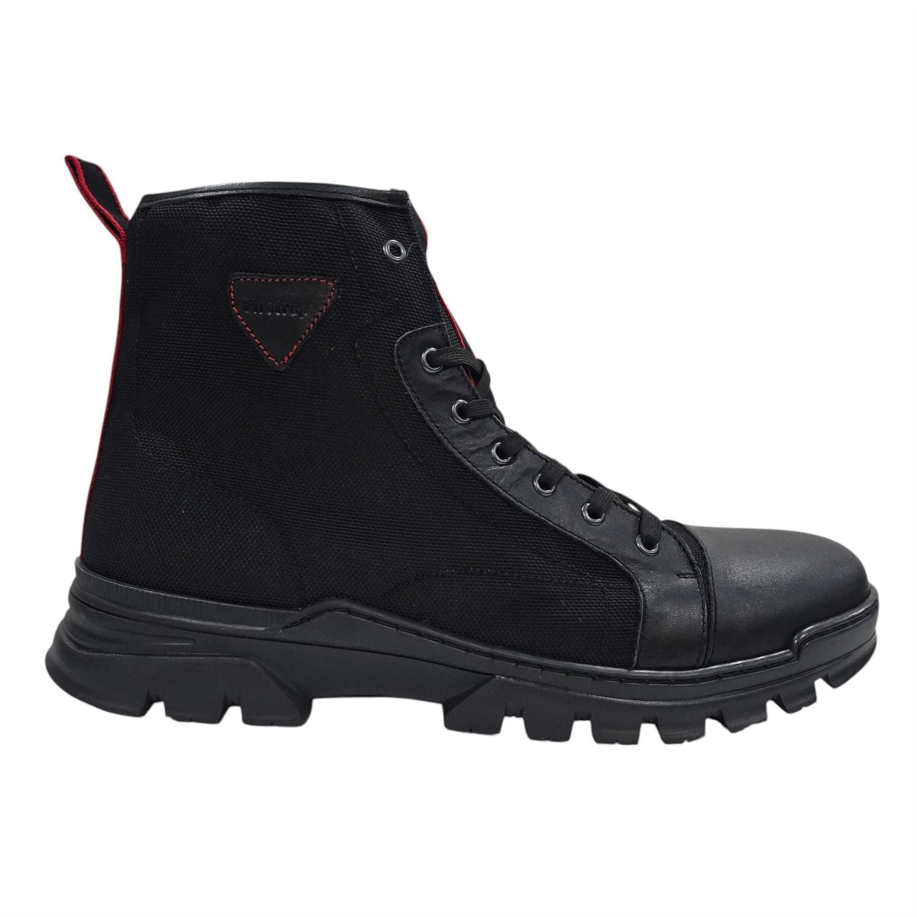 Firetrap Lucas Leather Ankle Lace Up Hiker Rugged Boots