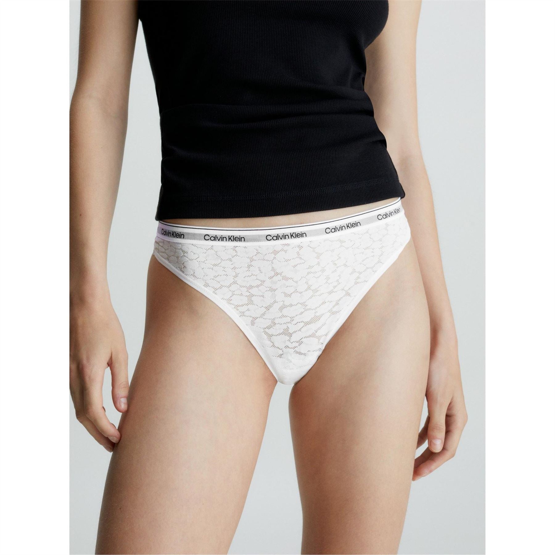 Calvin Klein Cotton Lace Thong
