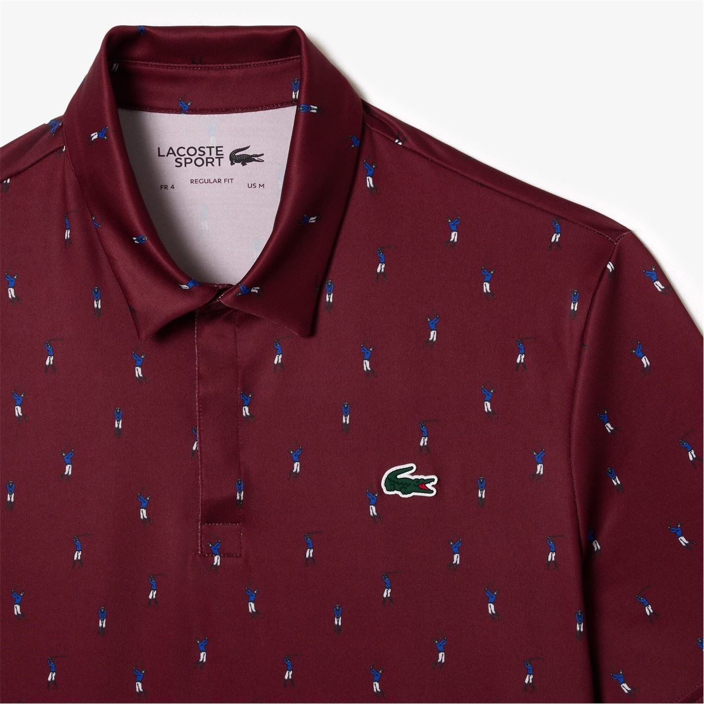 Lacoste Regular Fit Crocodile Print Polo Shirt