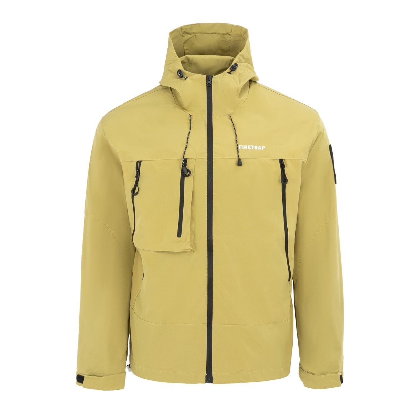 Firetrap Windproof Hooded Long Sleeve Windbreaker