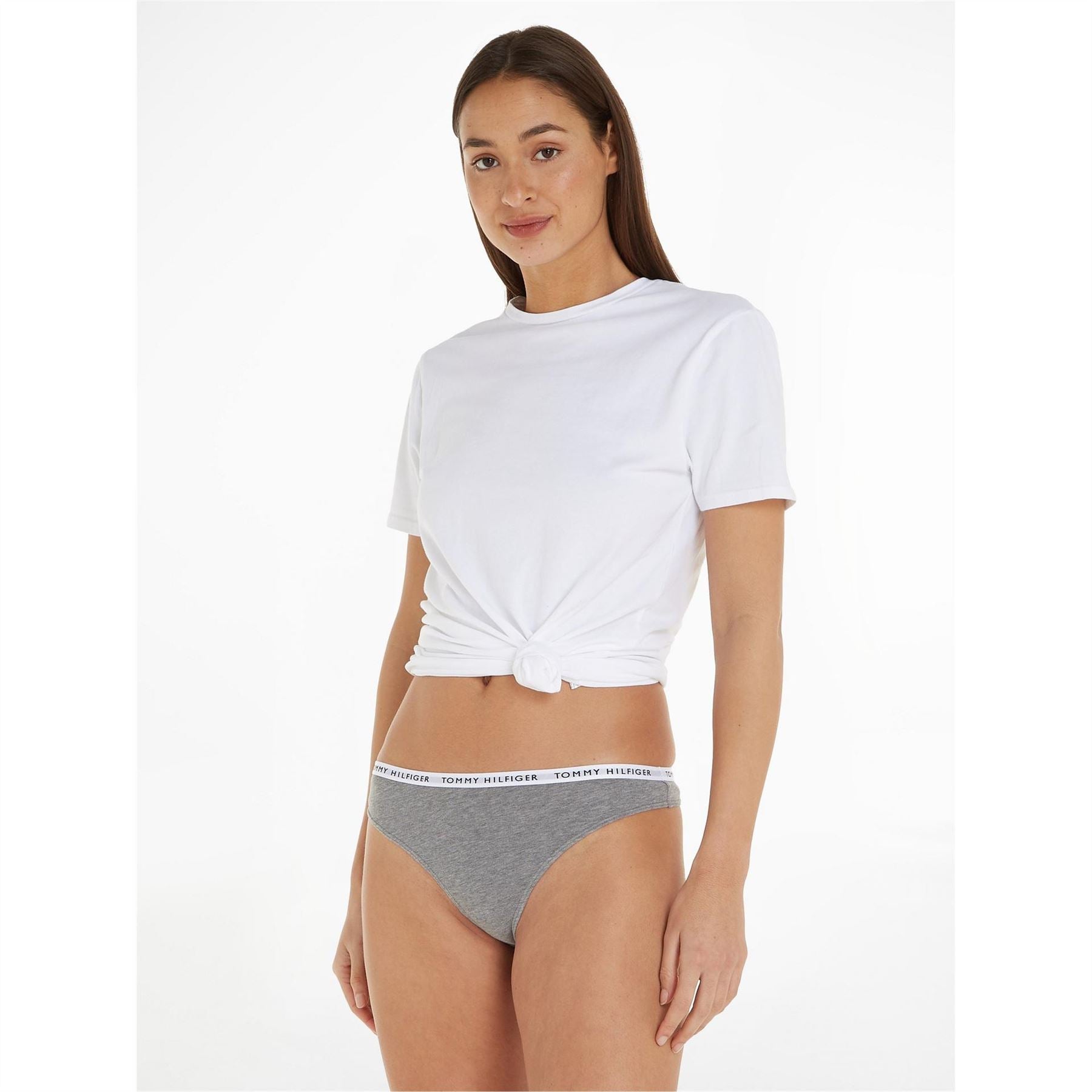 Tommy Hilfiger Womens Bodywear 3 Pack Thong Briefs