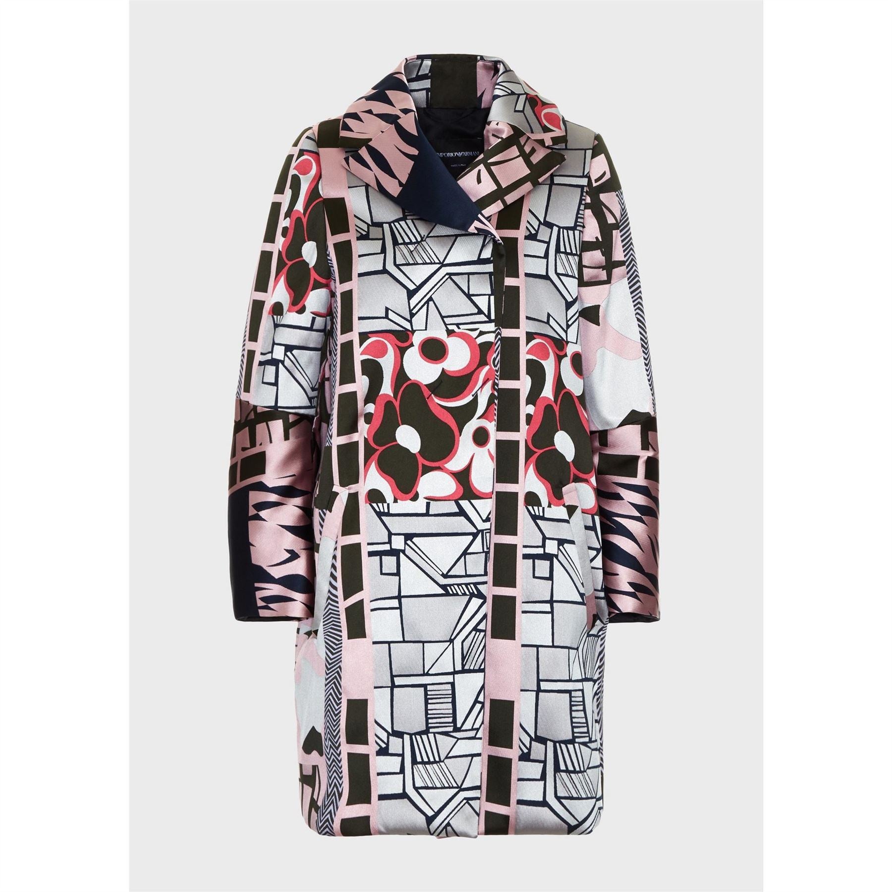 Emporio Armani Khaki Trench Coat Relaxed Fit