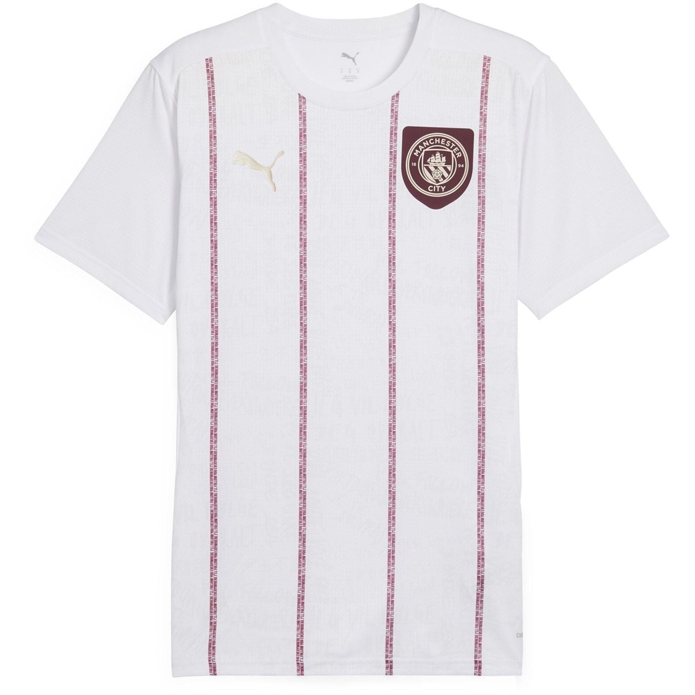 Puma Manchester City Pre Match Short Sleeve Shirt Adults
