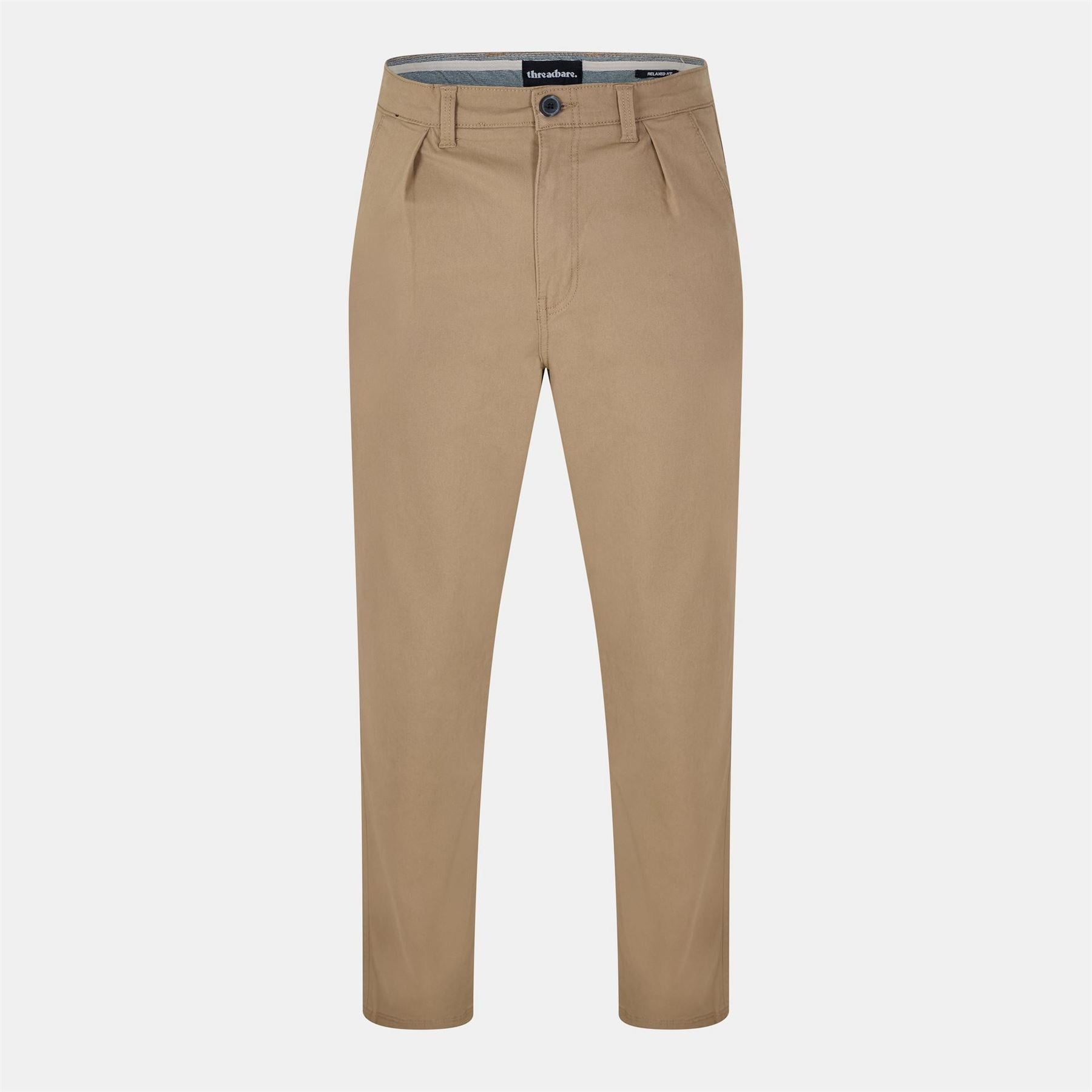 Threadbare Fog Regular Fit Straight Chinos