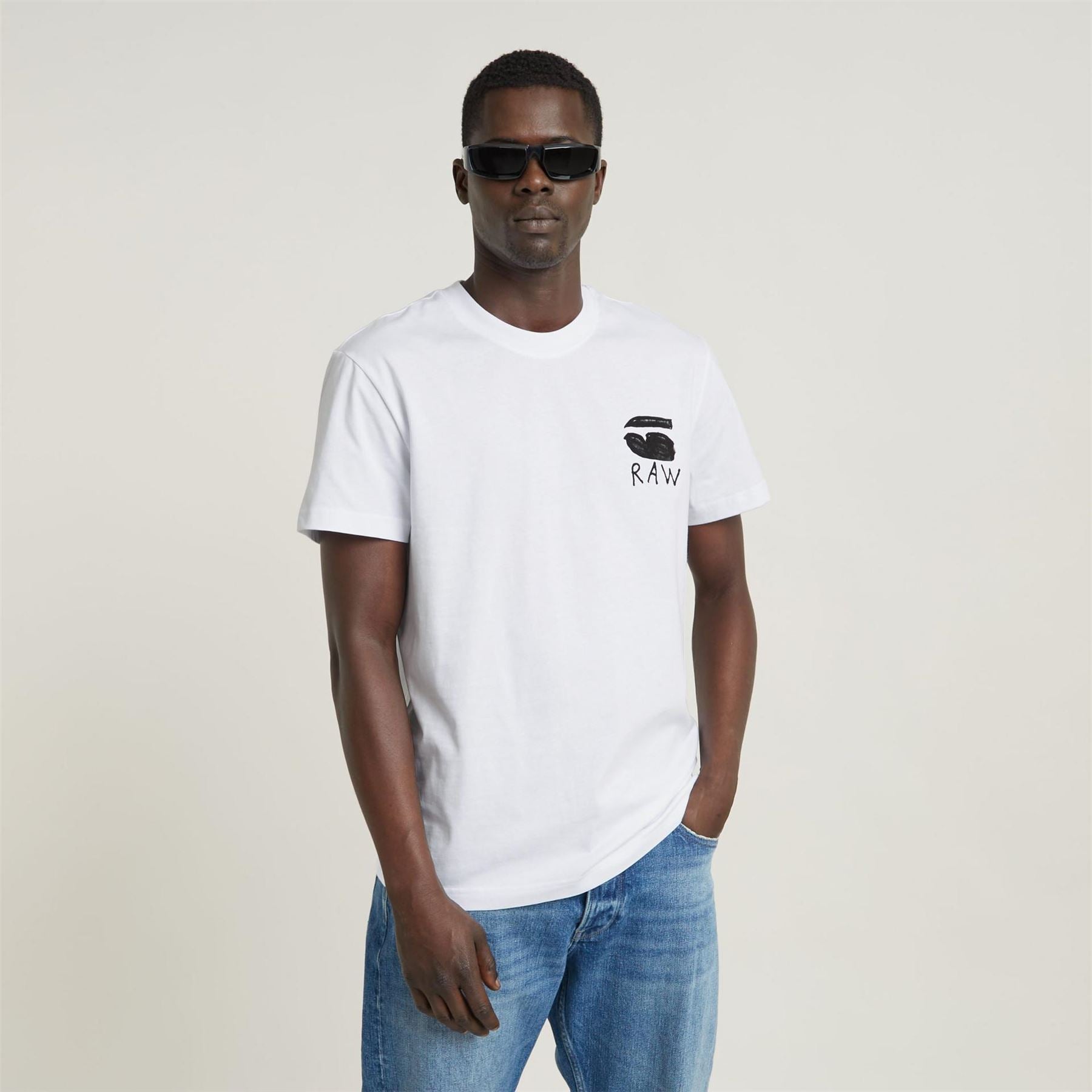G Star Burger Back Print Regular Fit T-Shirt