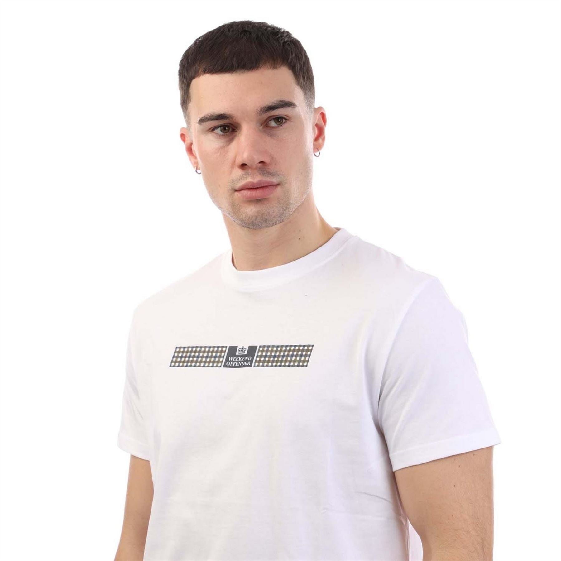 Weekend Offender Shareck Check T Shirt