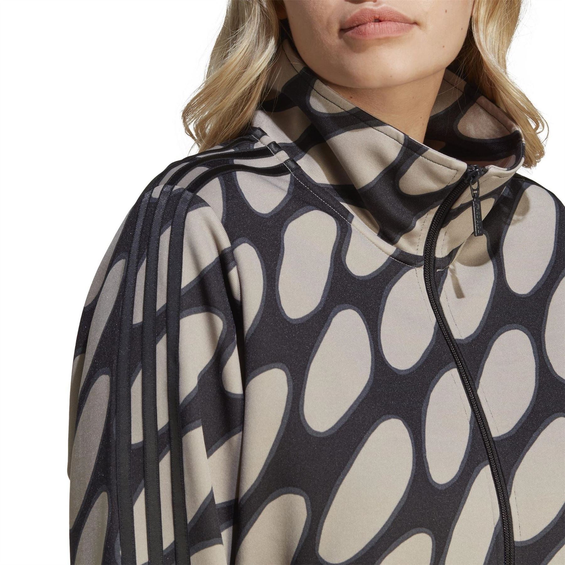 adidas Originals Marimekko Funnel Neck Relaxed Fit Athletic Top