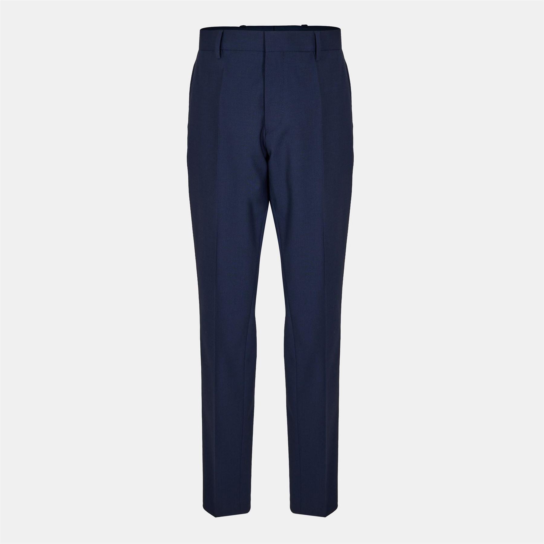 Boss Genius Solid Patterned Straight Chinos