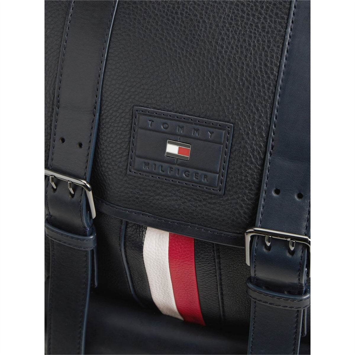 Tommy Hilfiger Stripe Leather Backpack