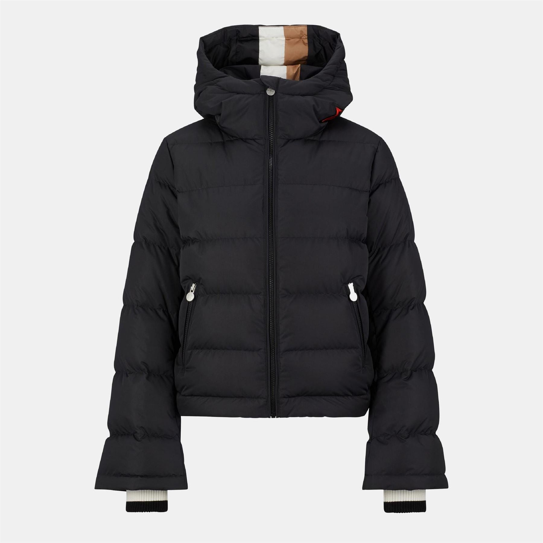 Boss Solid Patterned Zipped Pocket Ski Jacket