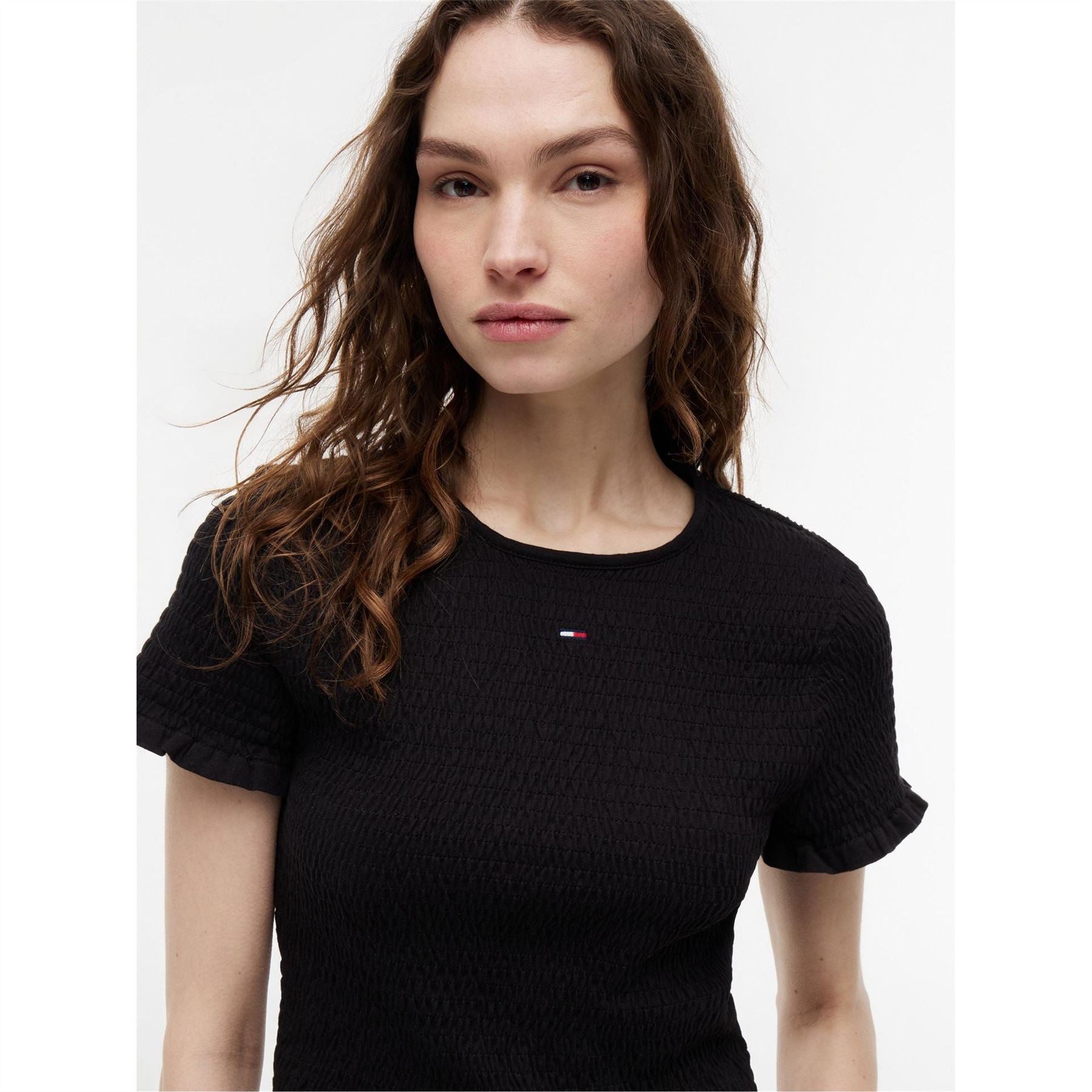 Tommy Jeans Slim Fit Cropped Crew Neck T-Shirt
