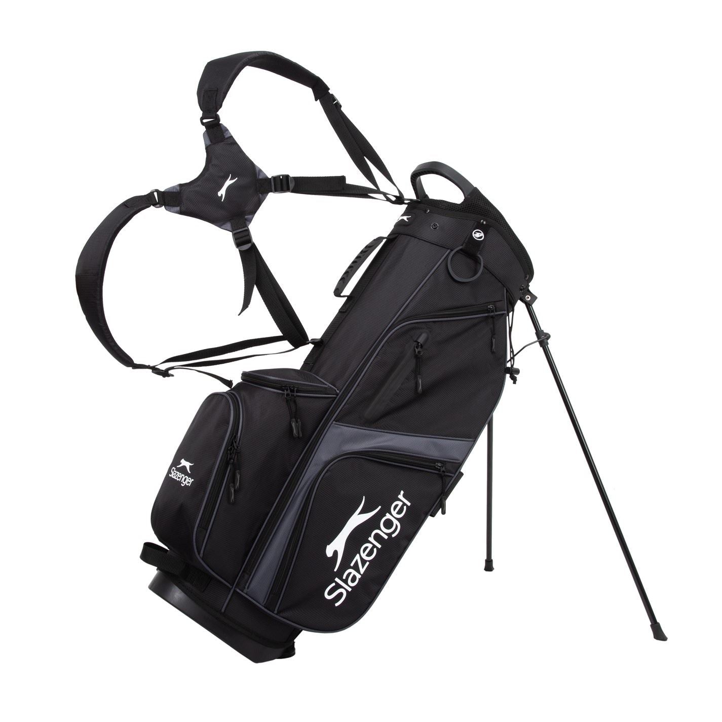 Slazenger V Series Lite Stand Bag Black / Grey