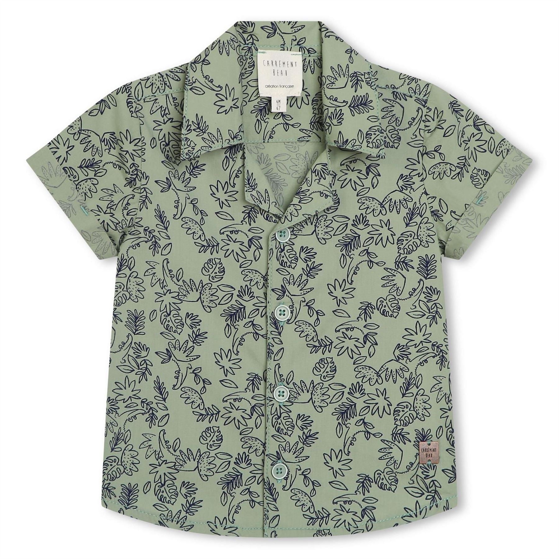 Carrement Beau Kids Short Sleeve Oxford Shirt