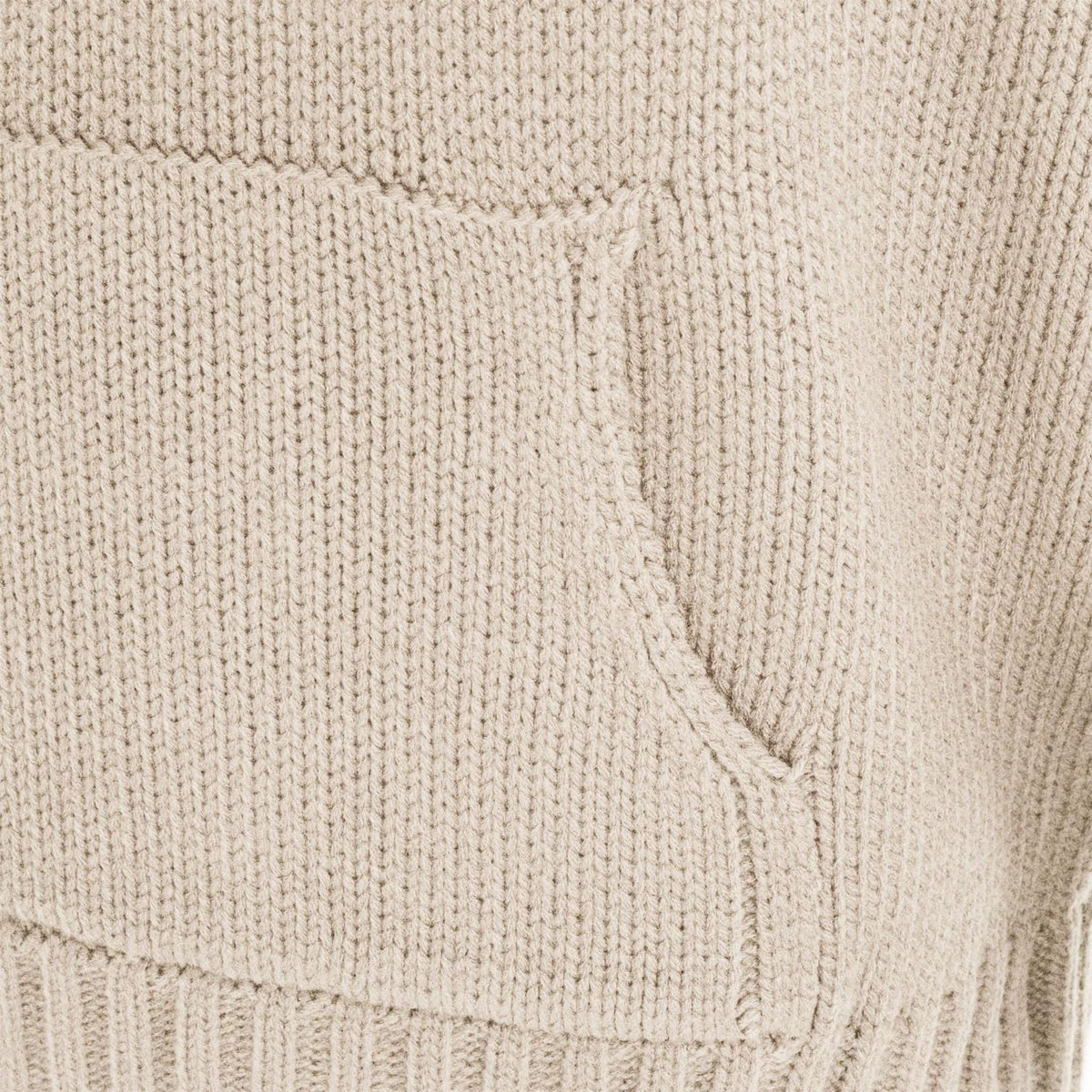 Miso Bow Knit Hooded Neck Long Sleeve Sweatshirt