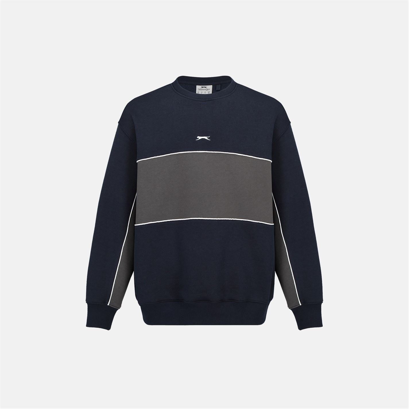 Slazenger Mens Fleece Sportswear Crew Sweat