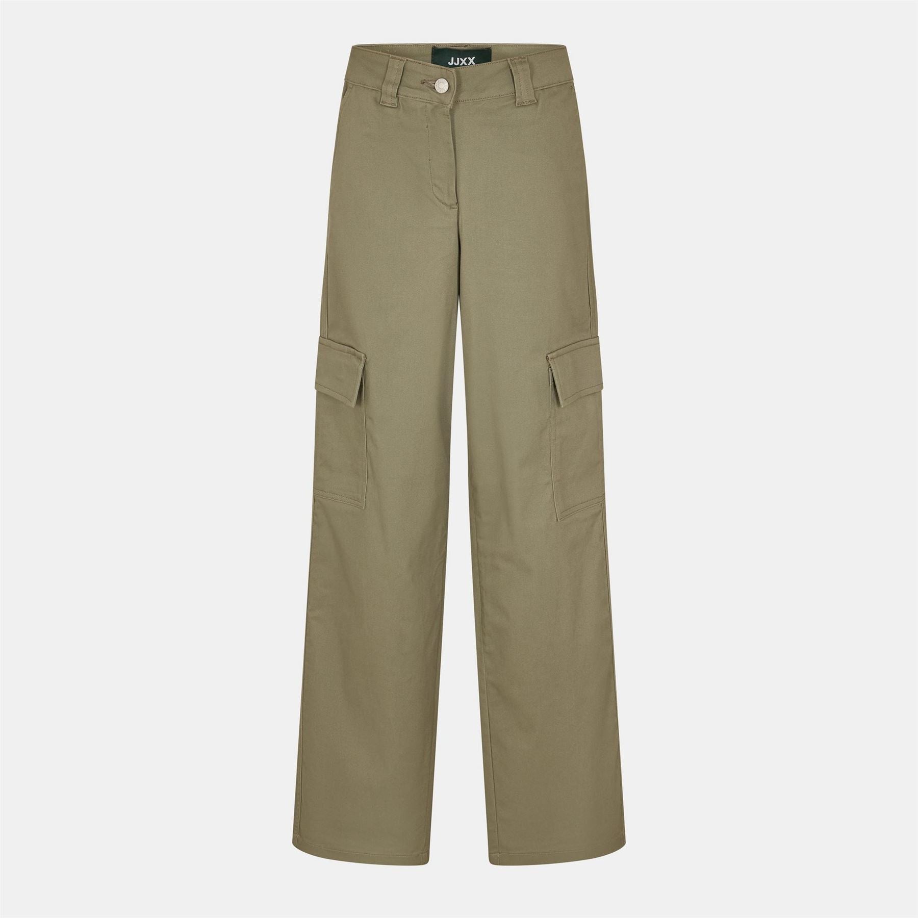 JJXX Solid Patterned Straight Cargo Pants