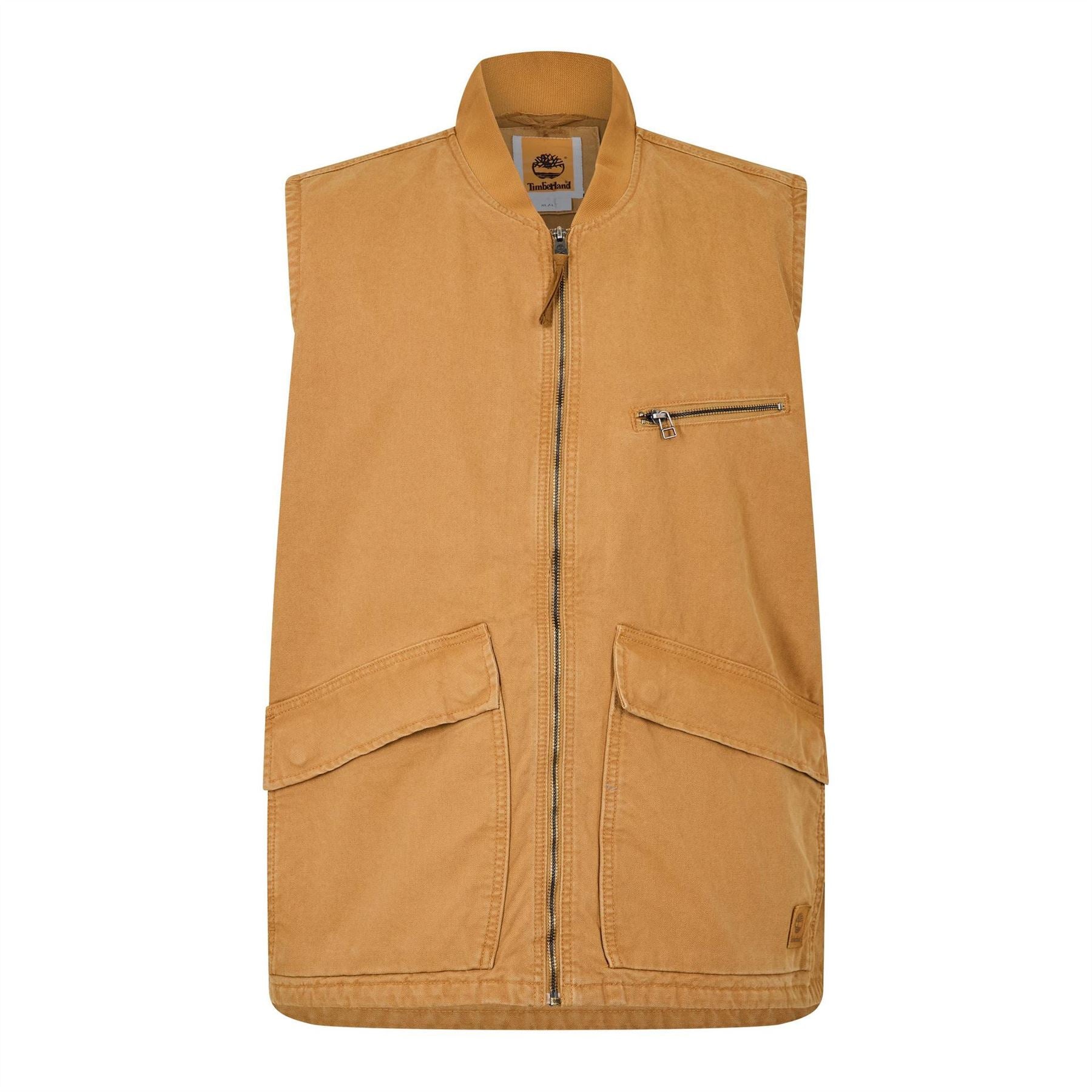 Timberland Wash Patterned Band Collar Gilet
