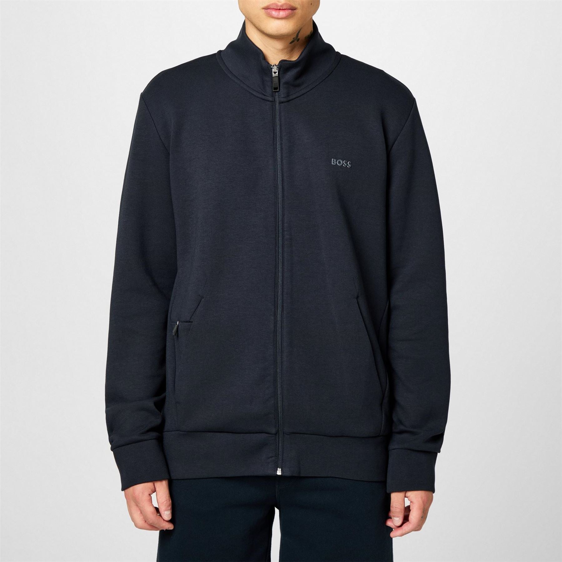 Boss Skaz Full Zip Fleece Hoodie, High Neck Design