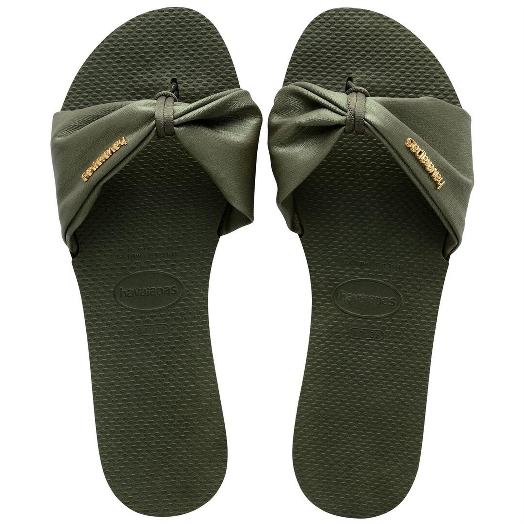 Havaianas Womens You St Tropez Classic Green 39 Flip Flops