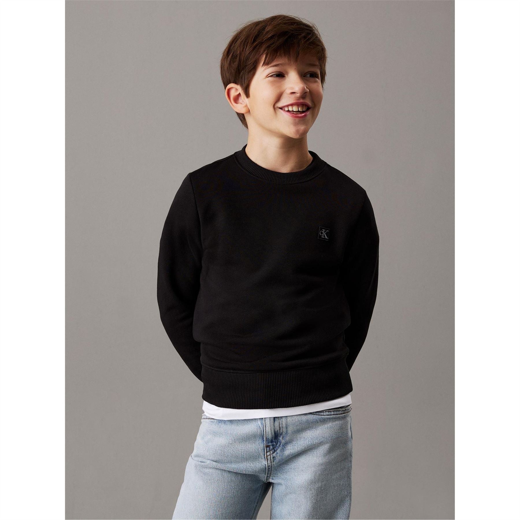 Calvin Klein Jeans Mini Badge Regular Fit Crew Neck Sweatshirt