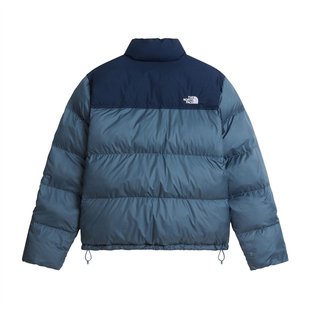 The North Face Solid Patterned Puffer Jacket with Woven Cuff