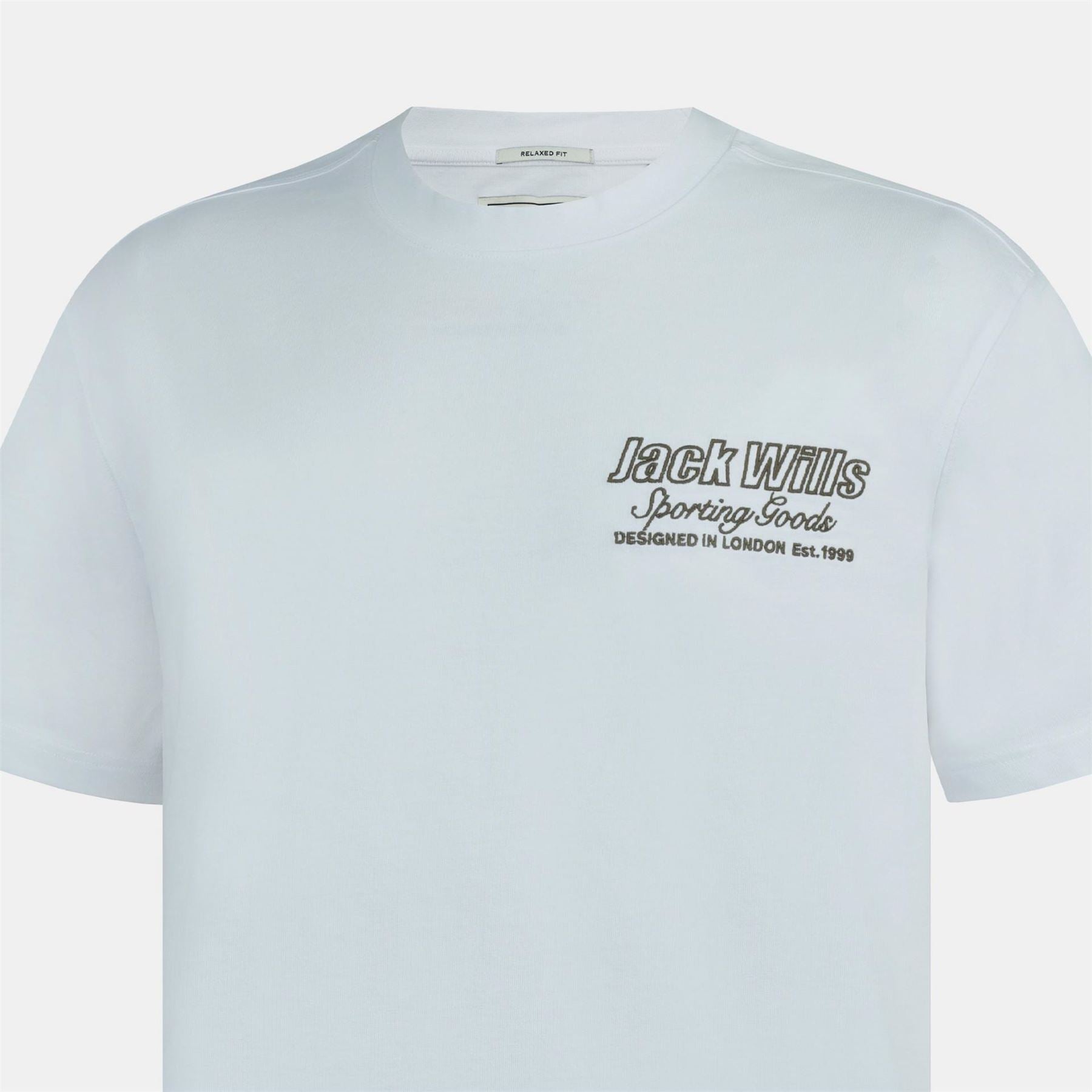 Jack Wills Jw Graphic Cotton Short Sleeve Crew Neck T-Shirt