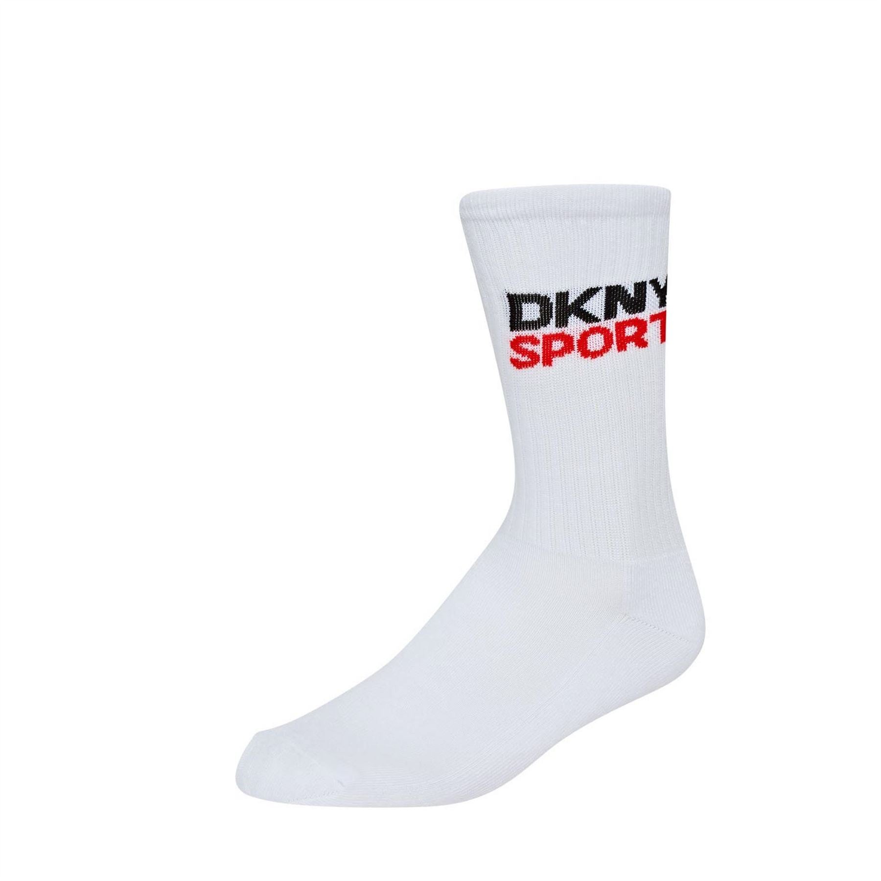DKNY Mens 3 Pack Sport Socks Dogwood