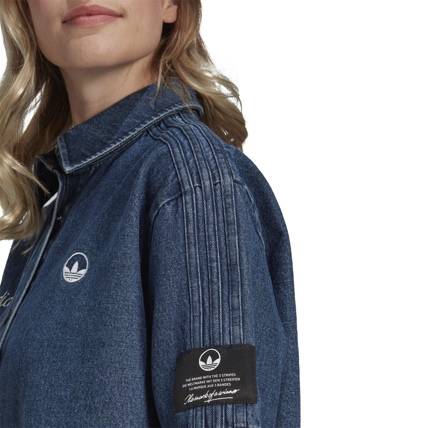 adidas Originals Denim Relaxed Fit Short Sleeve Shirt