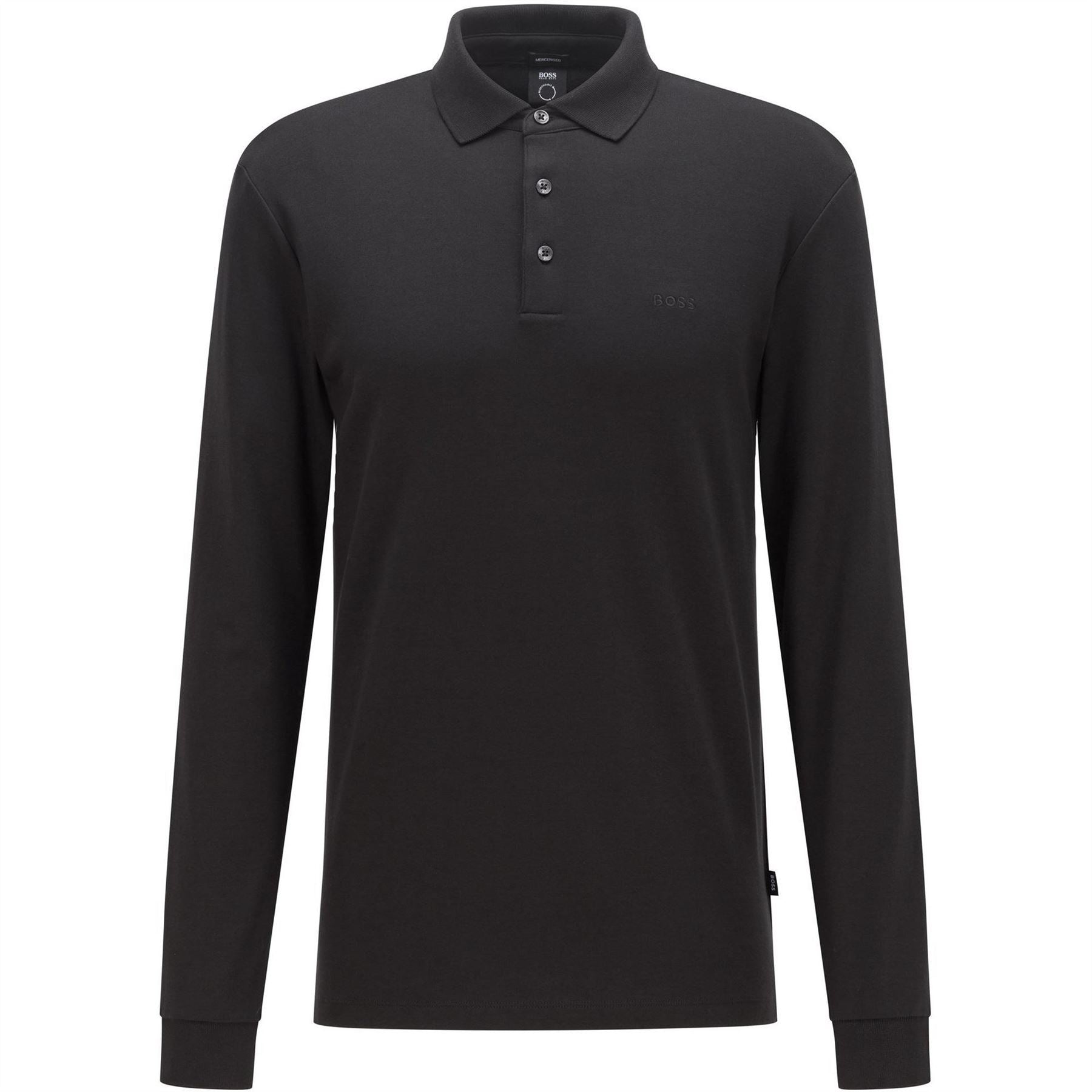 Boss Hbb Pado 30 Long Sleeve Polo Shirt, Iconic Logo Embroidered