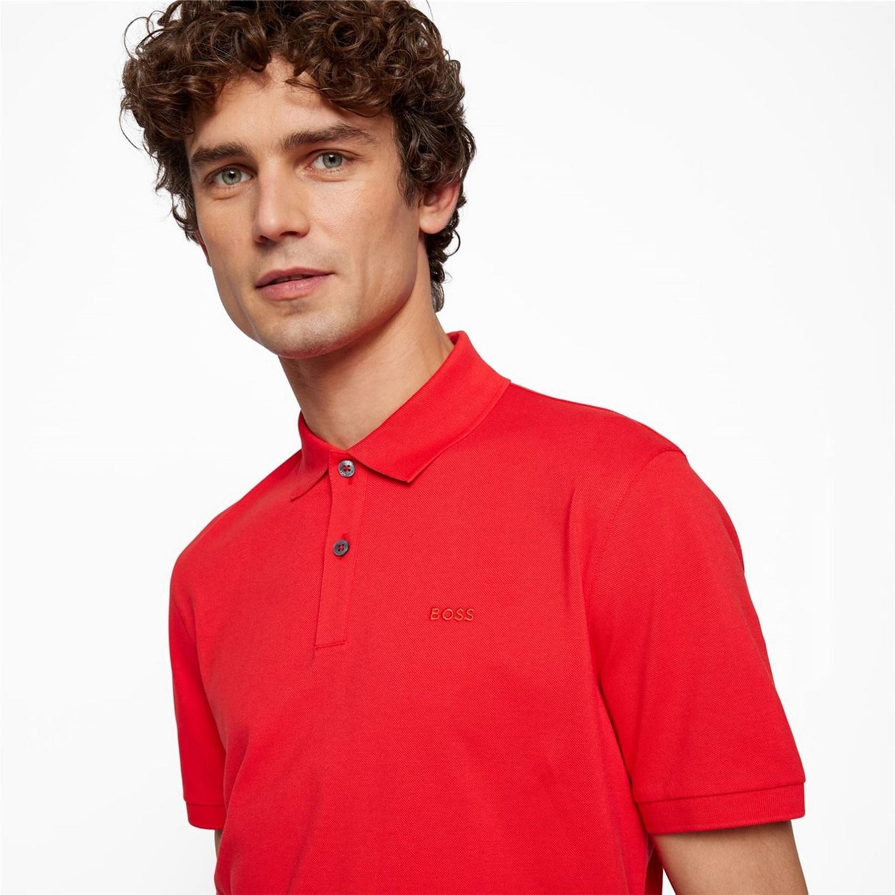 Boss BOSS BLACK Pallas Polo Iconic Logo Embroidered Shirt