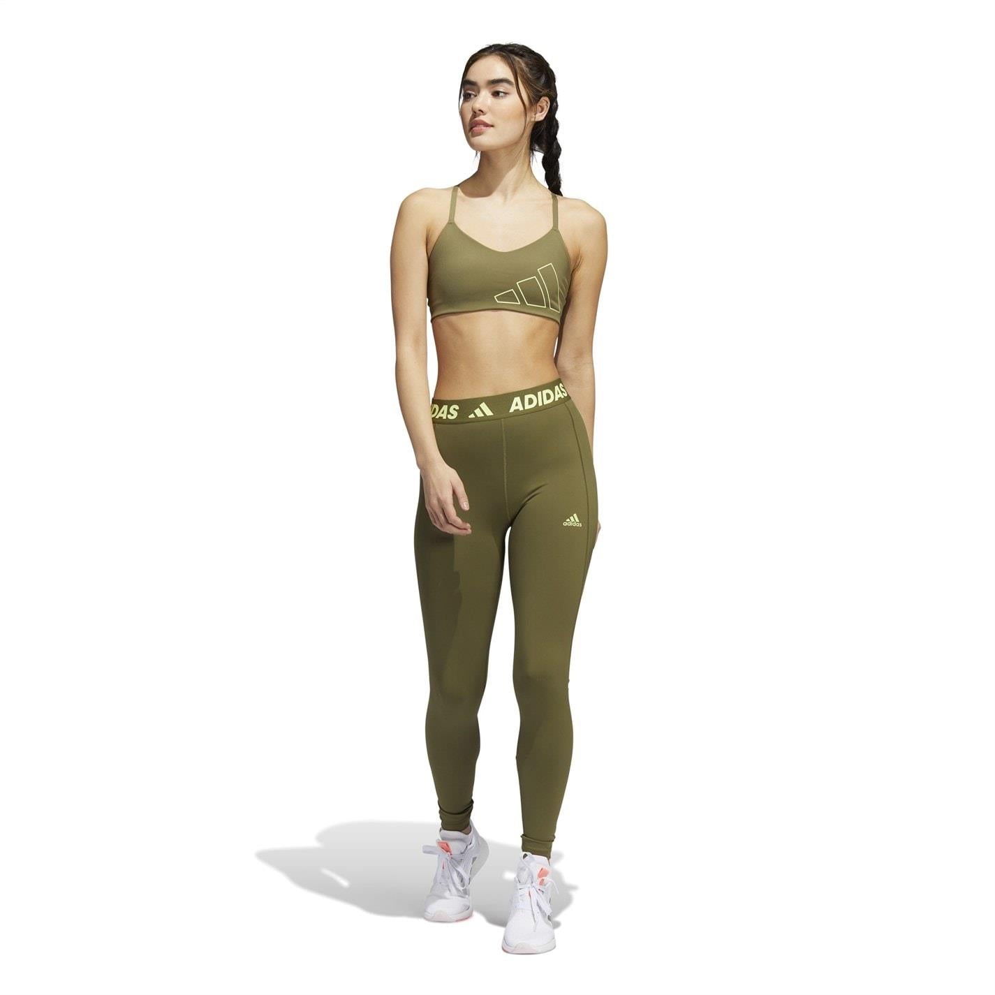 adidas Womens Aeroreact Training Light Support Logo Bra W Low Impact Sports