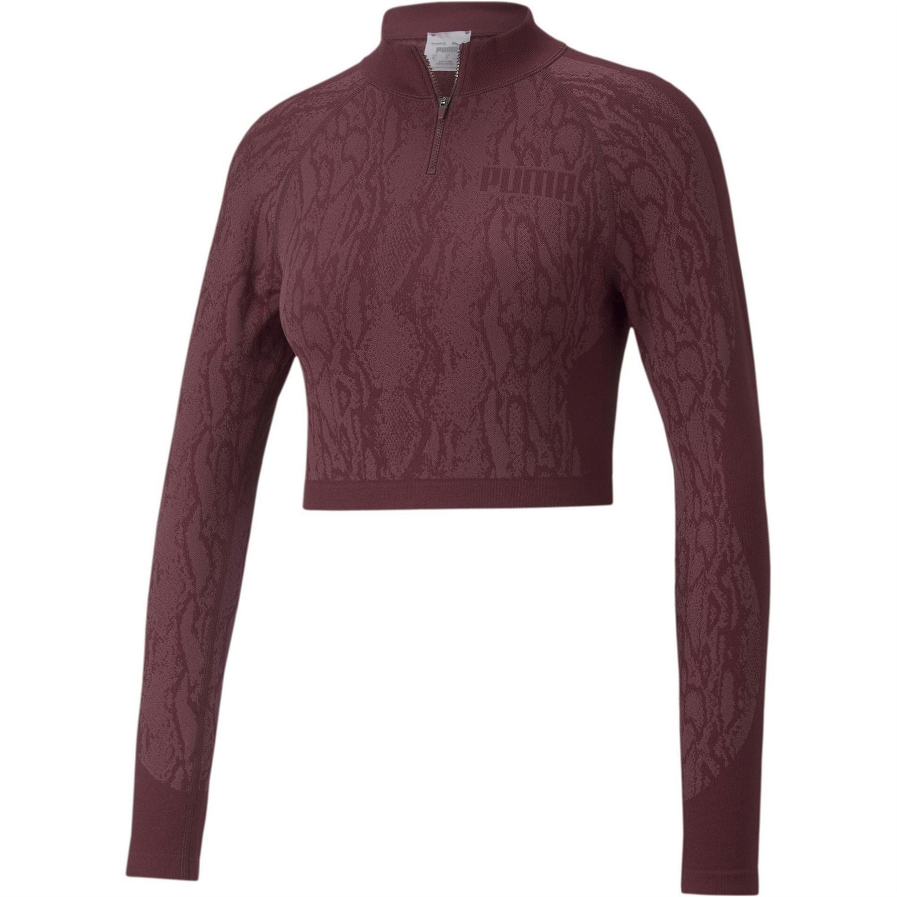 Puma Womens Cropped Quarter Zip Top