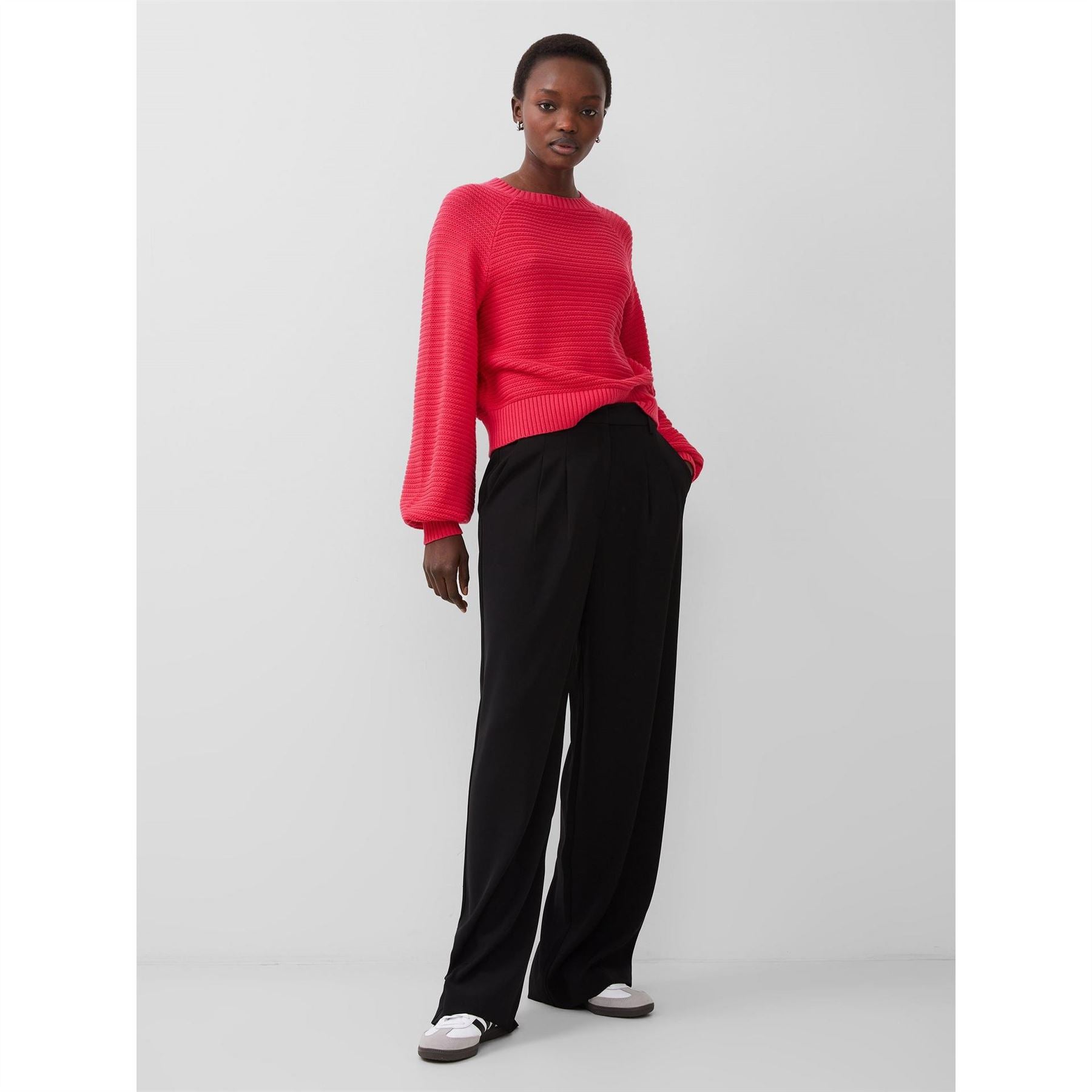 French Connection Lily Crew Neck Relaxed Fit Sweater